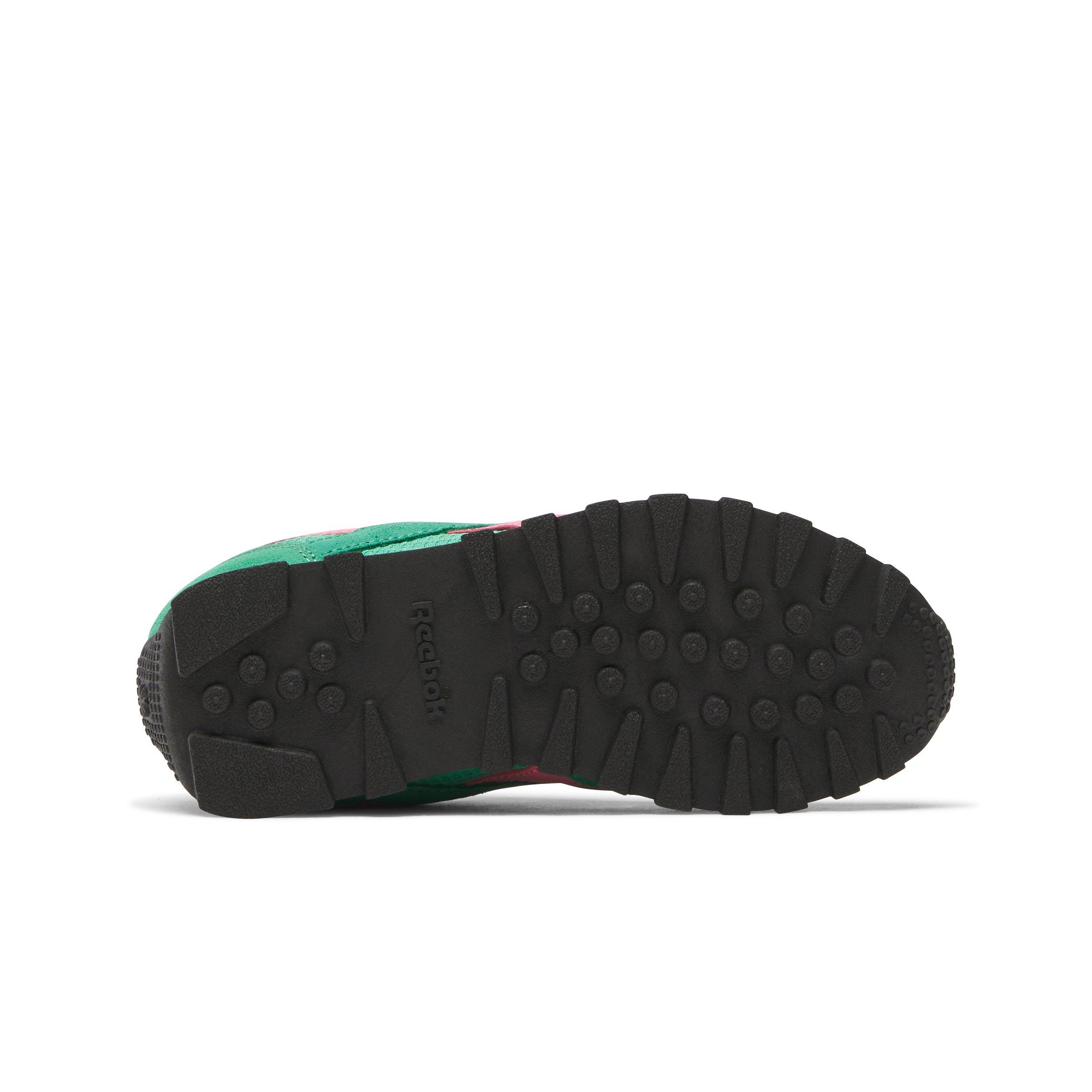 Reebok Classic AZ Preschool Girls' "Green/Pink" Shoe