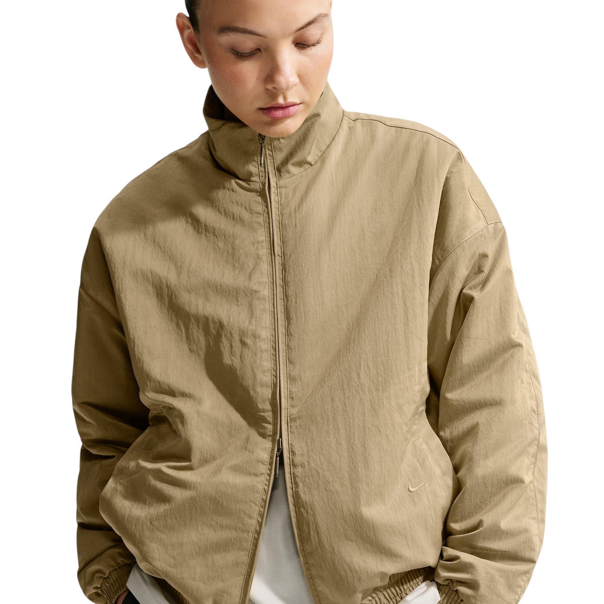Nike Caitlin Standard Issue Dri-FIT Women's Game Woven Synthetic-Fill Basketball Jacket - BEIGE
