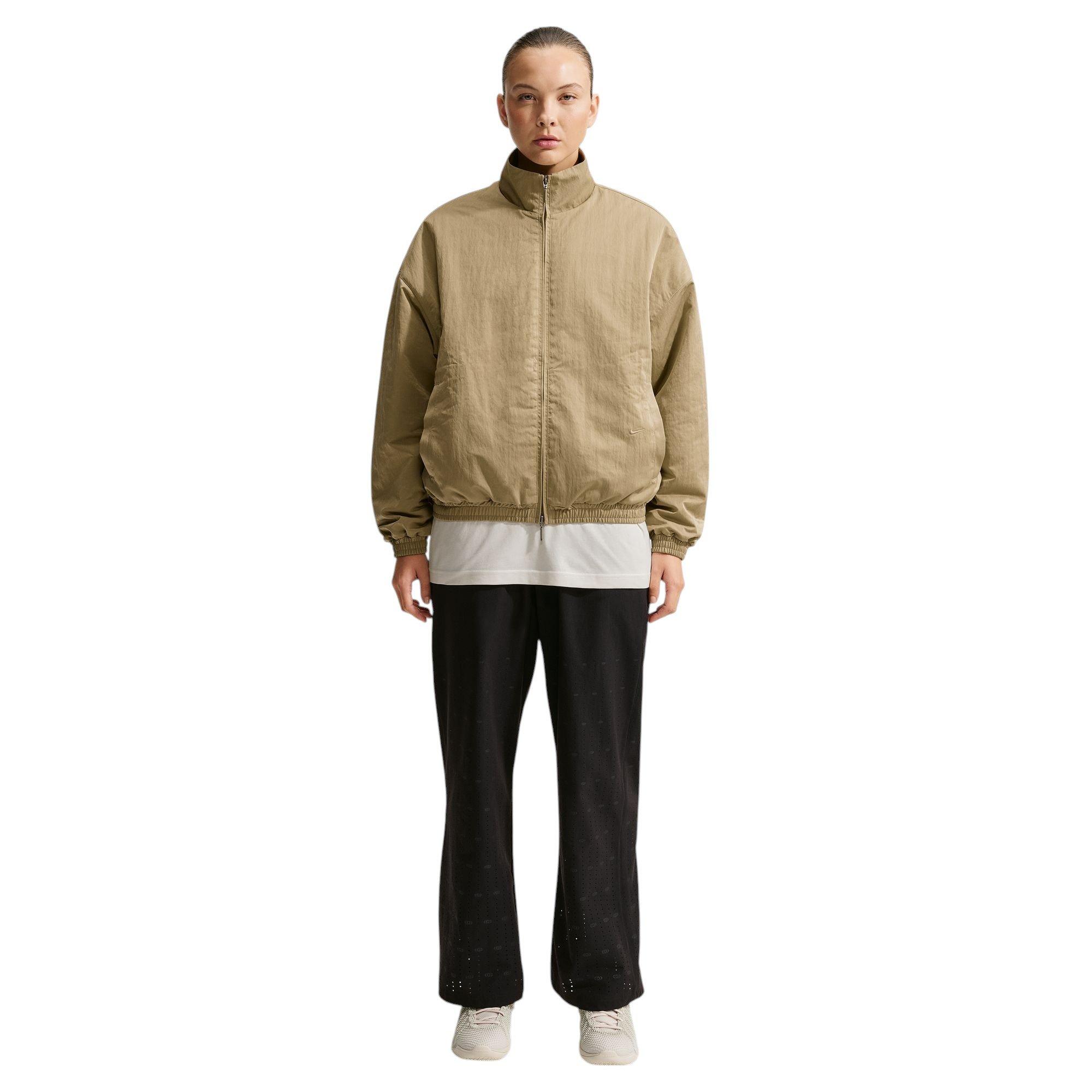 Nike Caitlin Standard Issue Dri-FIT Women's Game Woven Synthetic-Fill Basketball Jacket - BEIGE