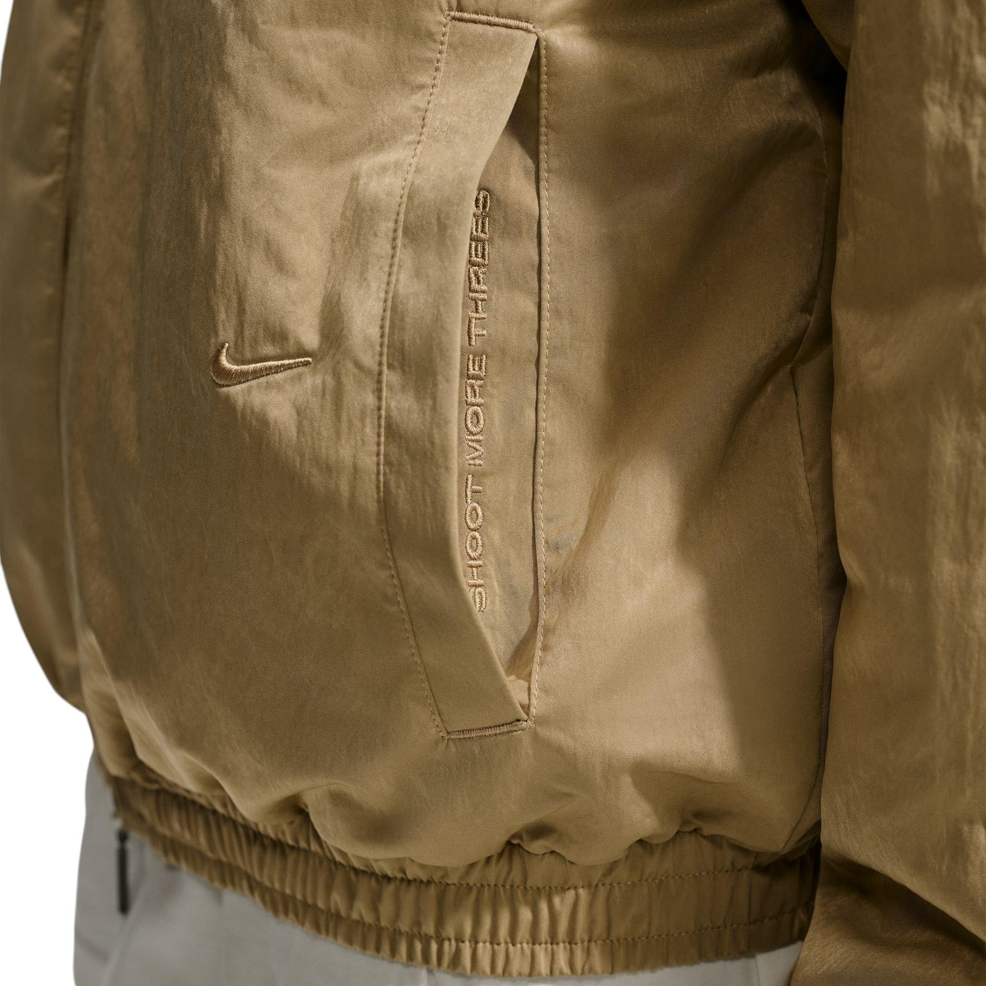 Nike Caitlin Standard Issue Dri-FIT Women's Game Woven Synthetic-Fill Basketball Jacket - BEIGE