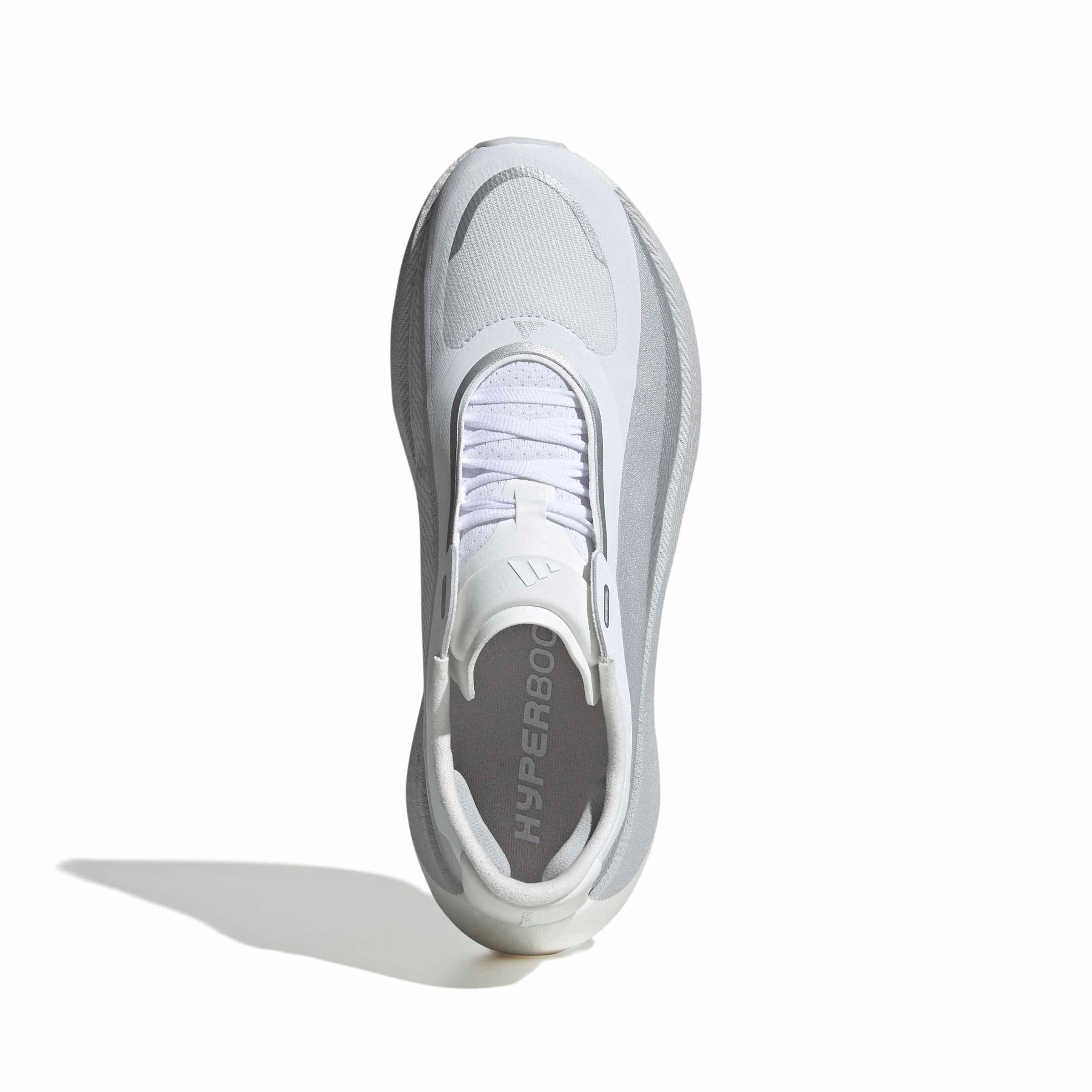 adidas Hyperboost Edge "White/Solid Grey" Men's Running Shoe - WHITE/GREY/SILVER Thumbnail View 6
