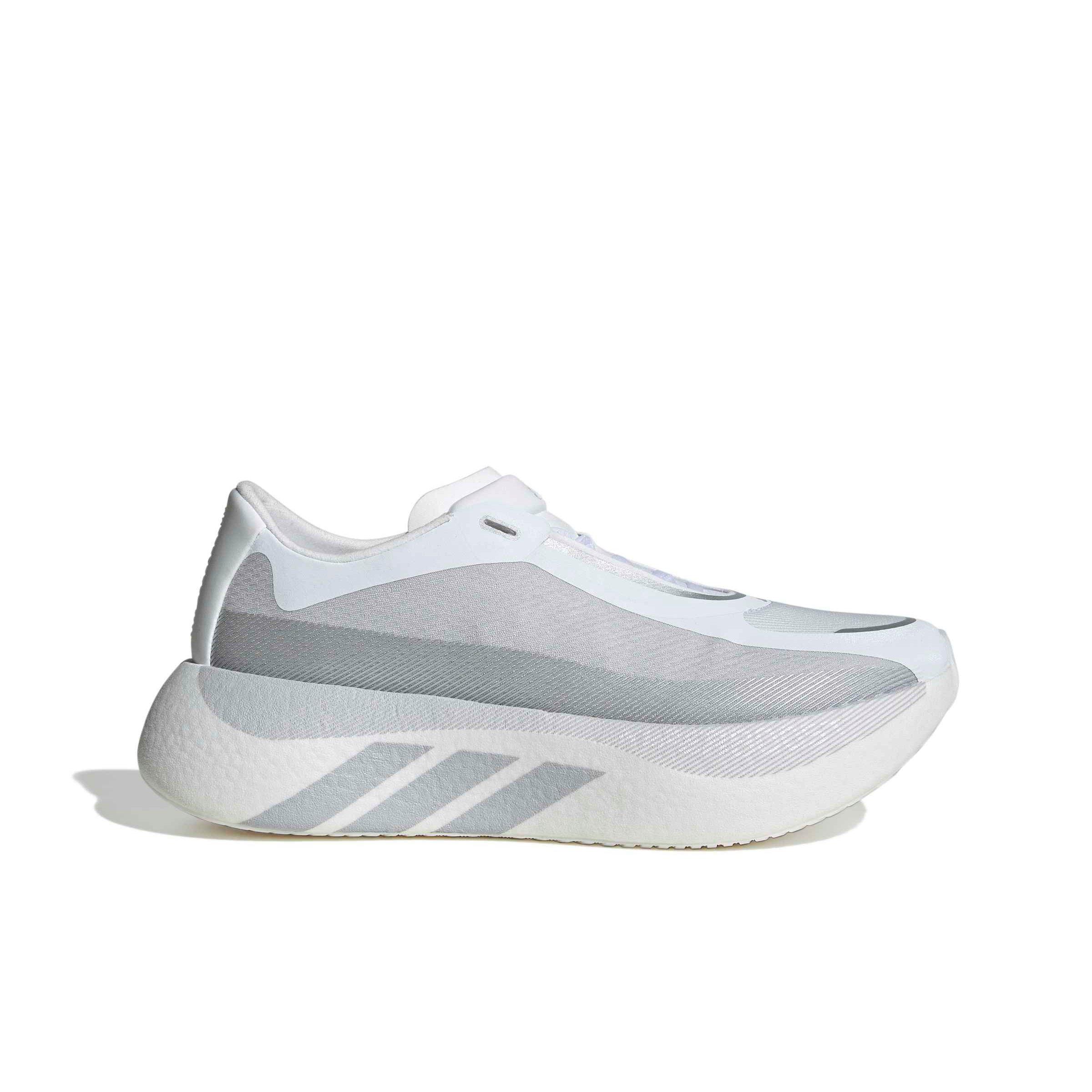 adidas Hyperboost Edge "White/Solid Grey" Men's Running Shoe - WHITE/GREY/SILVER Thumbnail View 1
