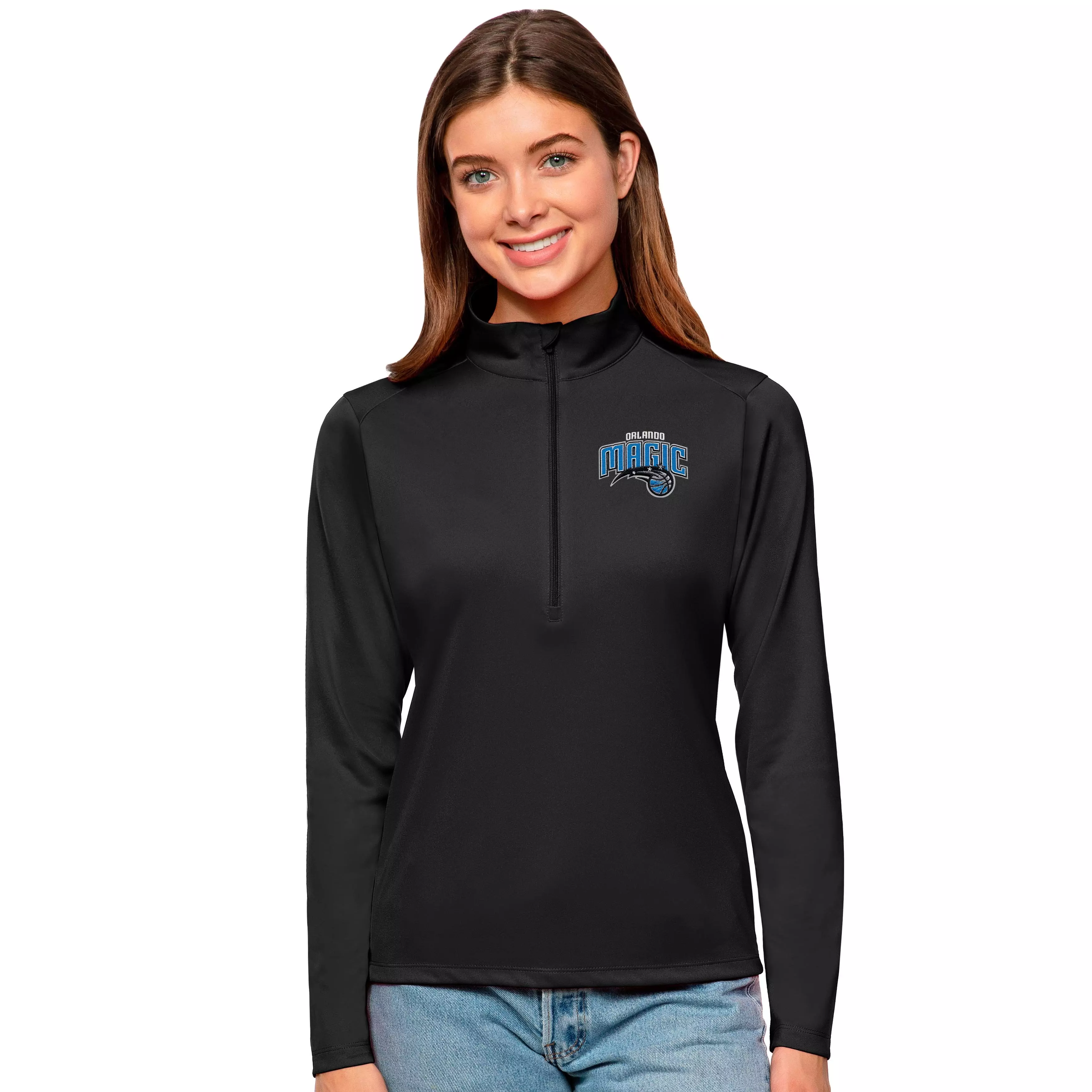 Antigua Women's Orlando Magic Tribute Pullover - BLACK