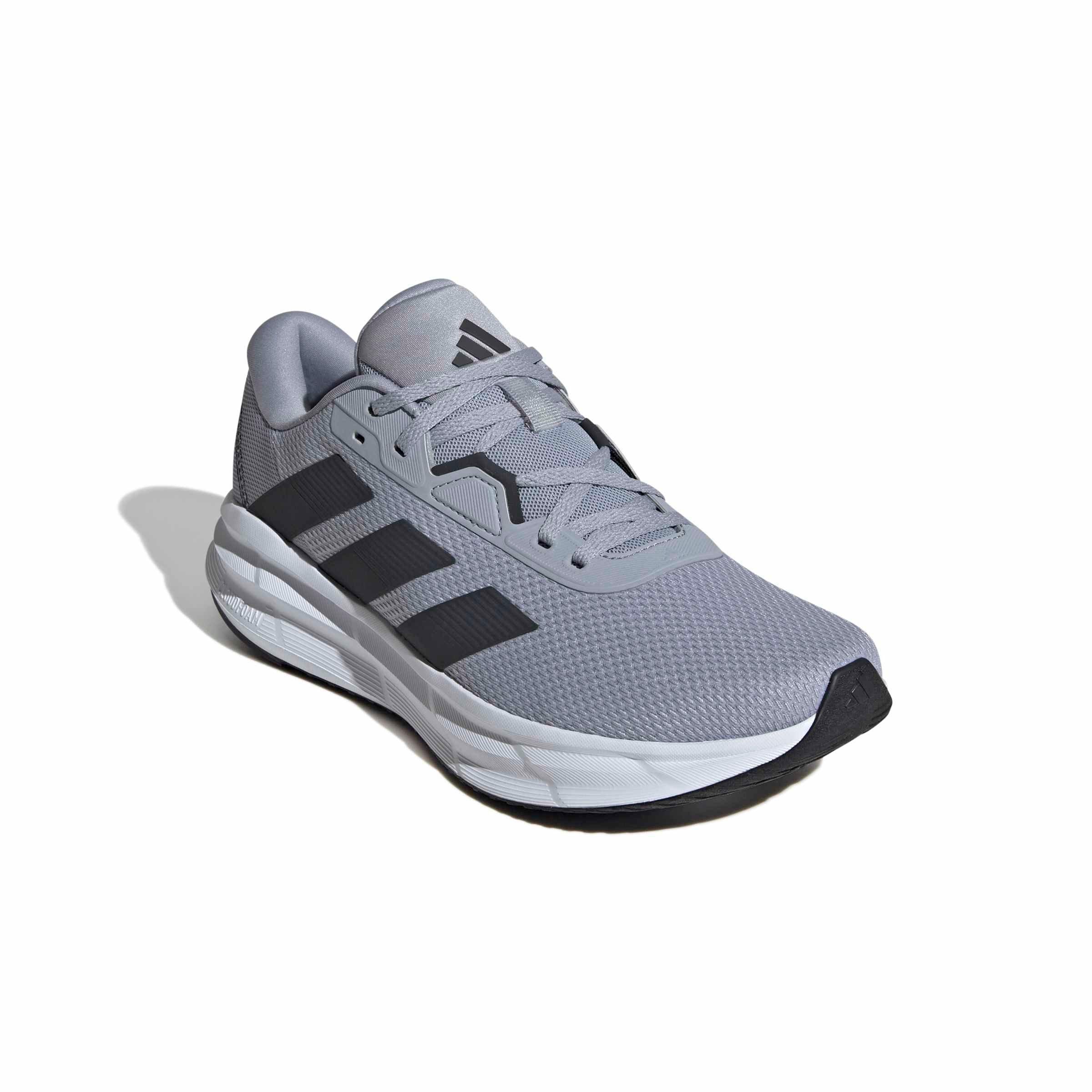 adidas Galaxy 7 "Halo Silver/Carbon/Core Black" Men's Running Shoe - SILVER/CARBON/BLACK Thumbnail View 3