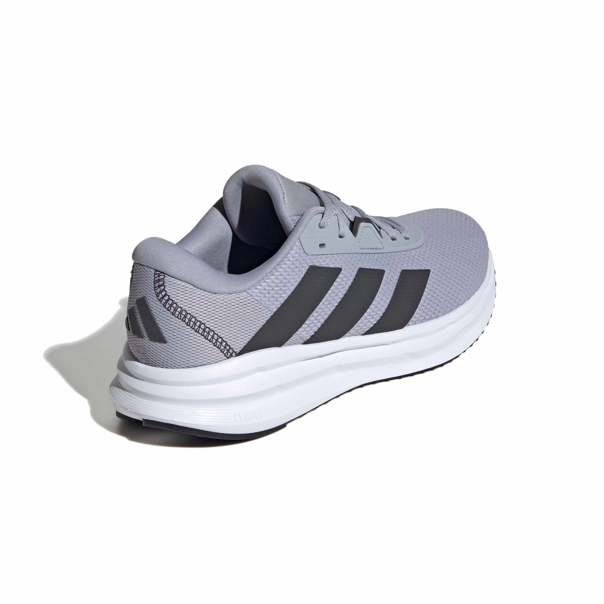 adidas Galaxy 7 "Halo Silver/Carbon/Core Black" Men's Running Shoe - SILVER/CARBON/BLACK Thumbnail View 4