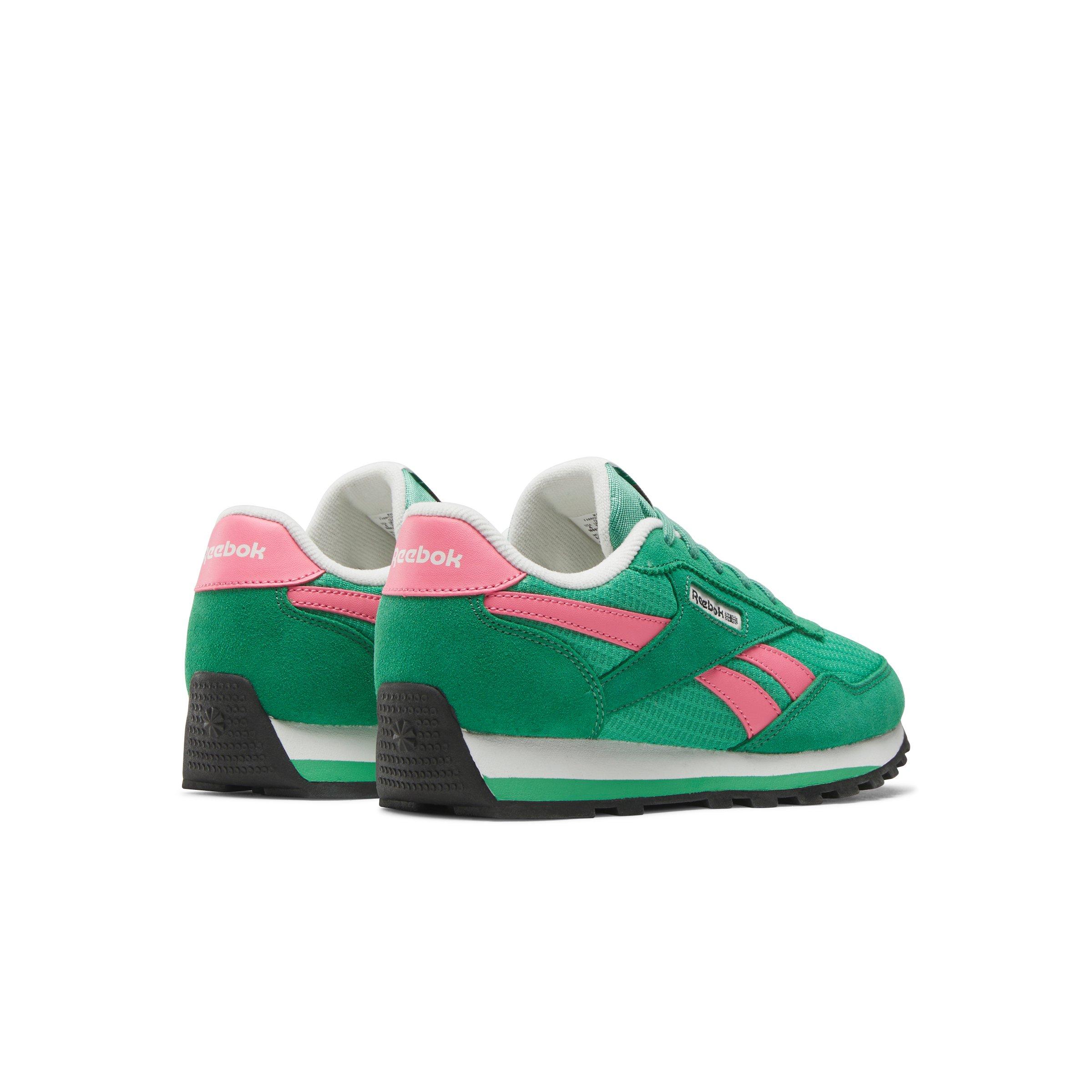 Reebok Classic AZ Grade School Girls' "Green/Pink" Shoe