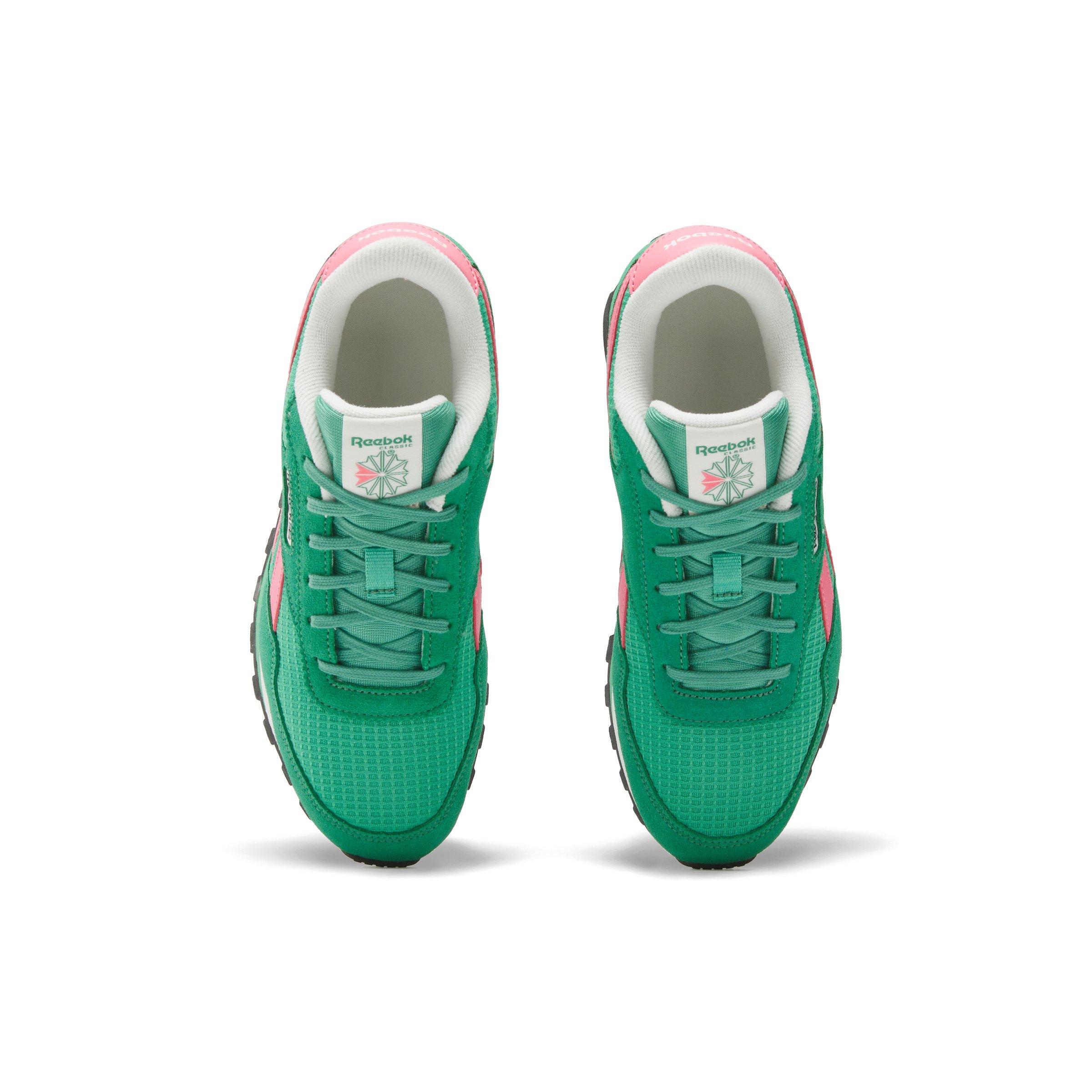 Reebok Classic AZ Grade School Girls' "Green/Pink" Shoe