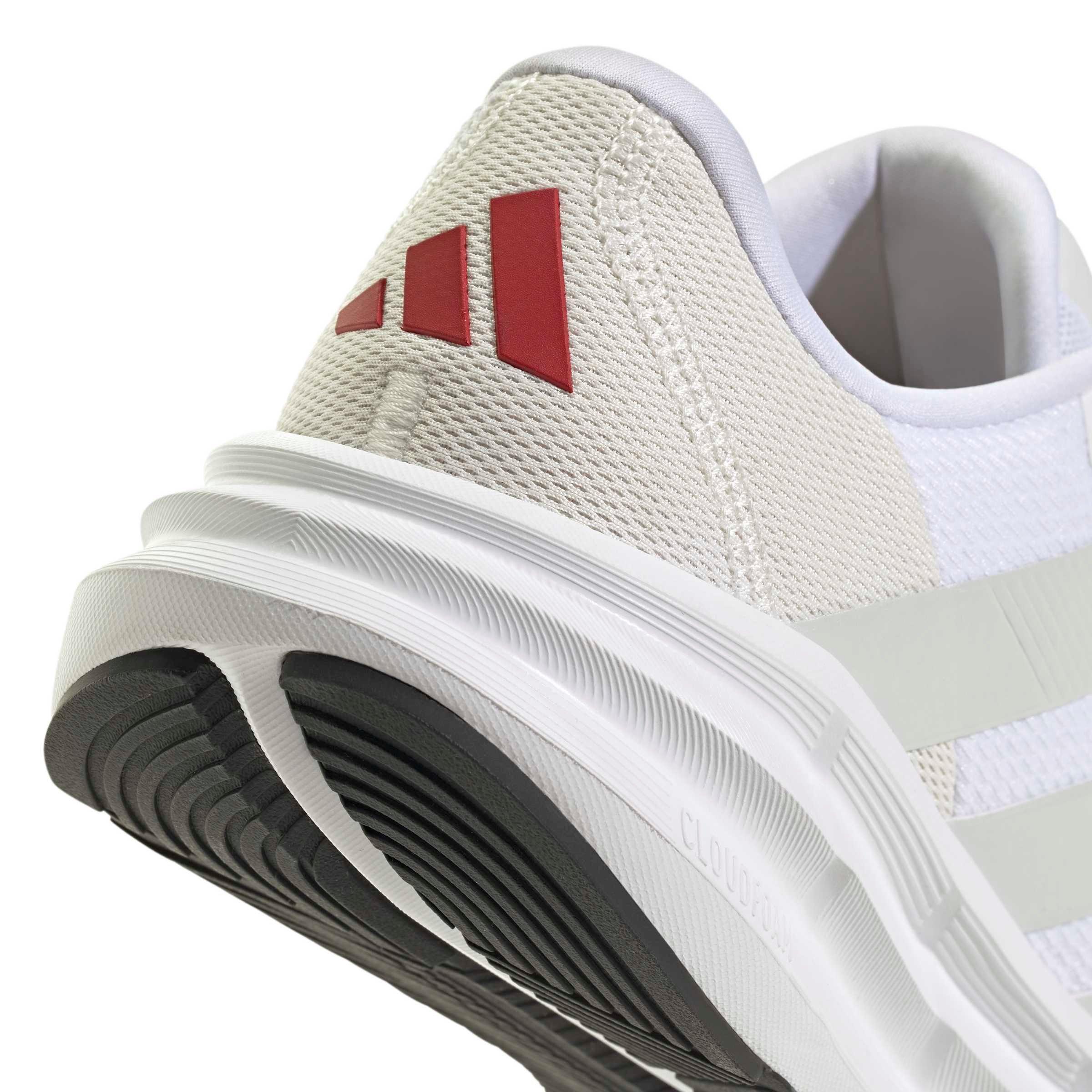 adidas Galaxy 7 "Ftwr White/Grey One/Power Red" Men's Running Shoe - WHITE/GREY/RED Thumbnail View 8