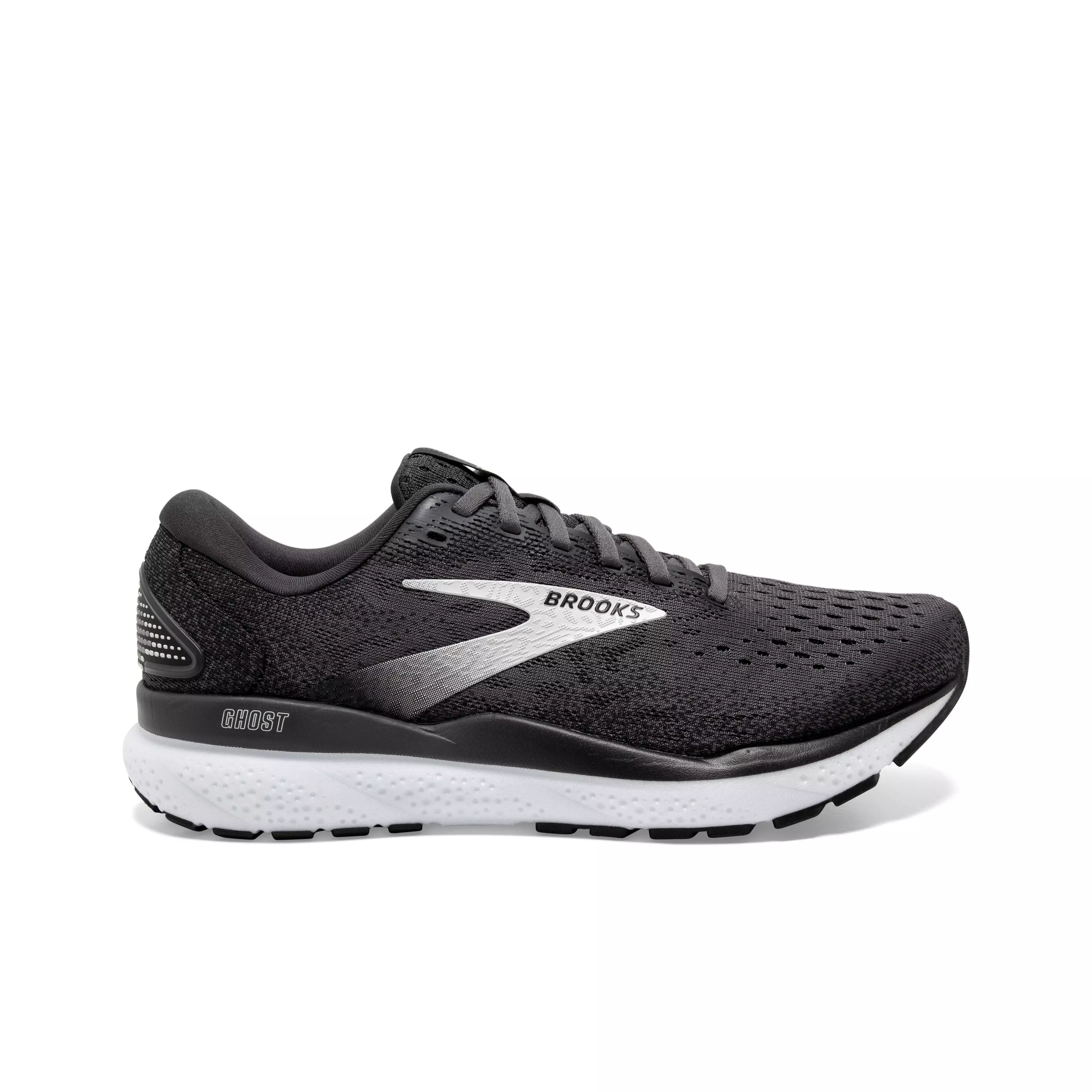 Brooks Ghost 16 "Black/Grey/White" Men's Running Shoe - BLACK/GREY/WHITE