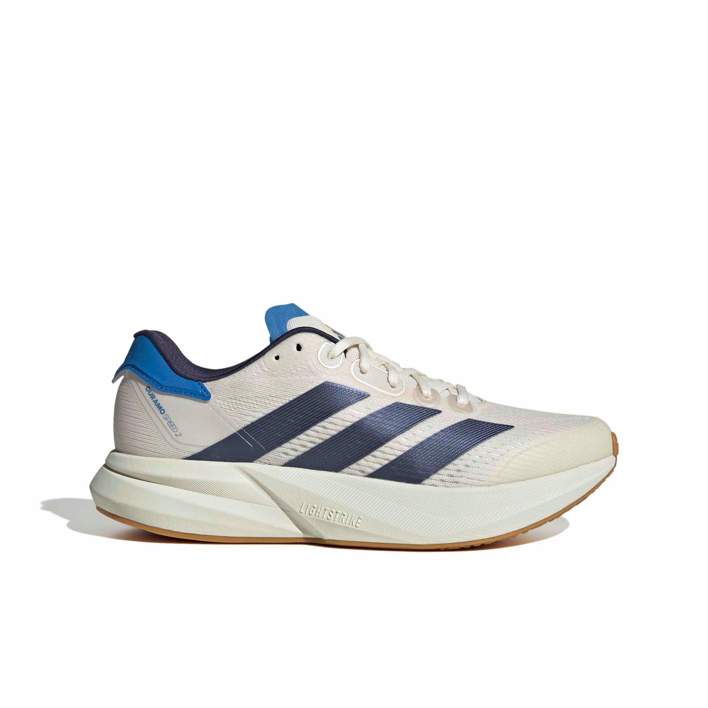 adidas Duramo Speed 2 "Chalk White/Shadow Navy/Ray Blue" Men's Running Shoe - CHALK/NAVY/BLUE Thumbnail View 1