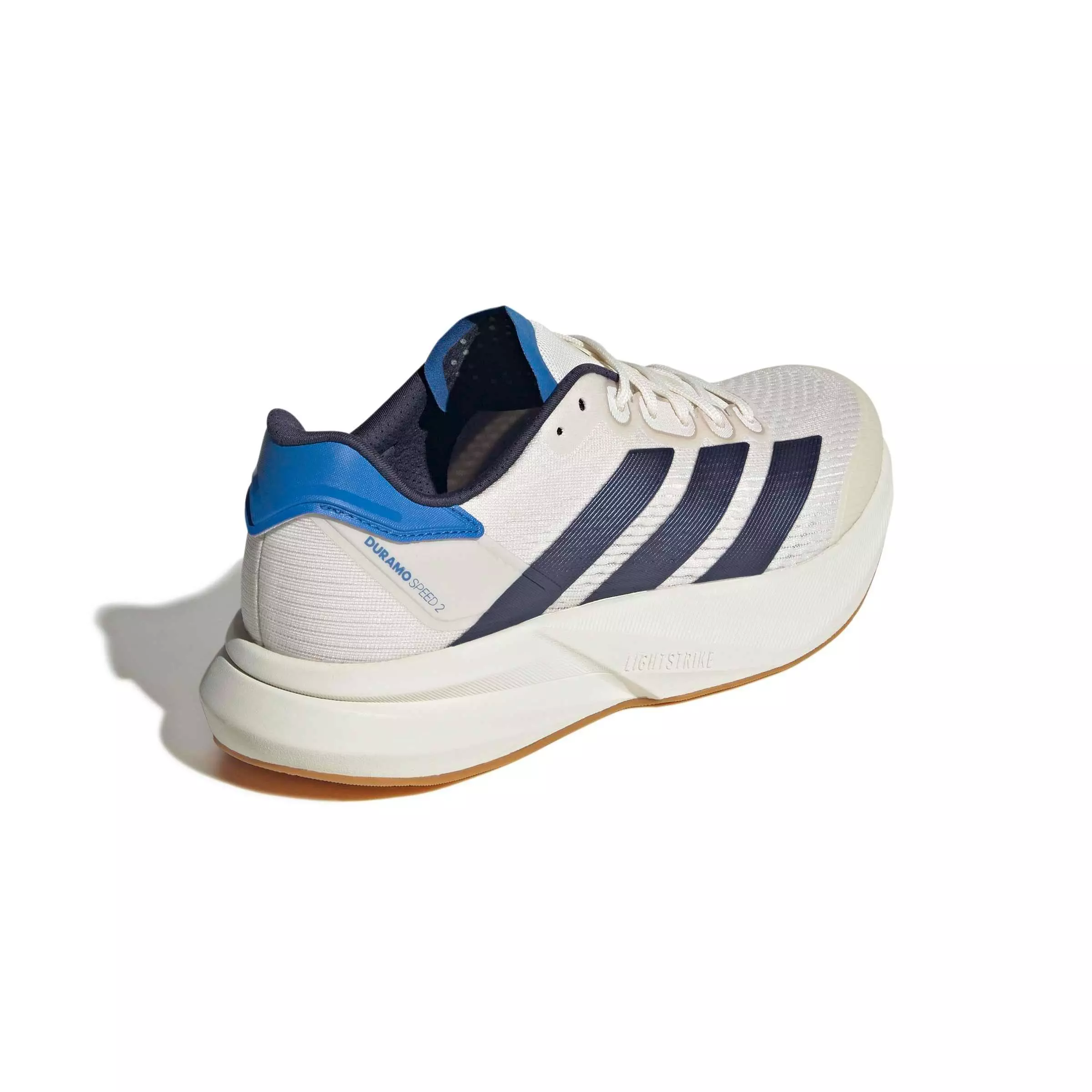 adidas Duramo Speed 2 "Chalk White/Shadow Navy/Ray Blue" Men's Running Shoe - CHALK/NAVY/BLUE