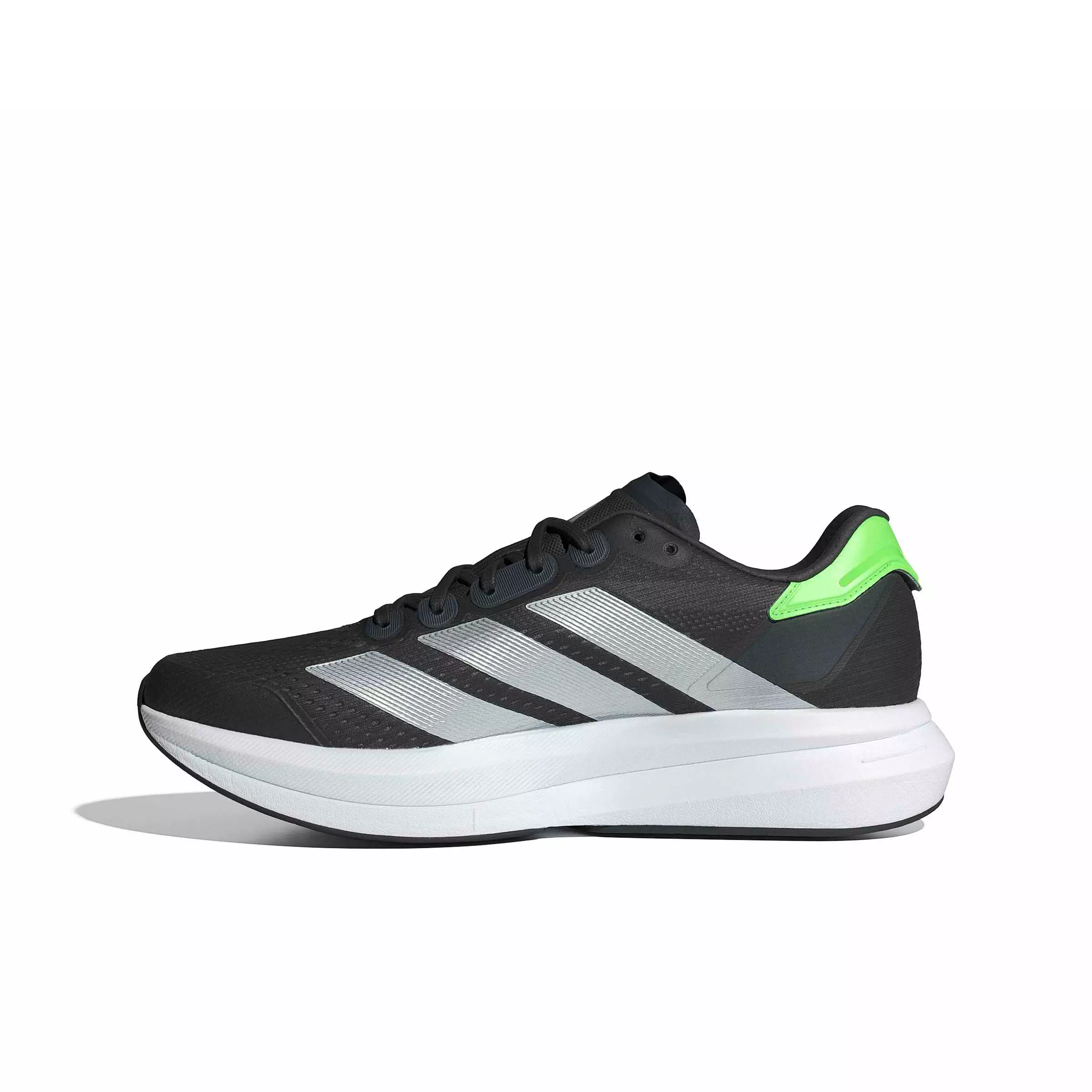 adidas Duramo Speed 2 "Carbon/Matte Silver/Lime Burst" Men's Running Shoe - CARBON/SILVER/LIME