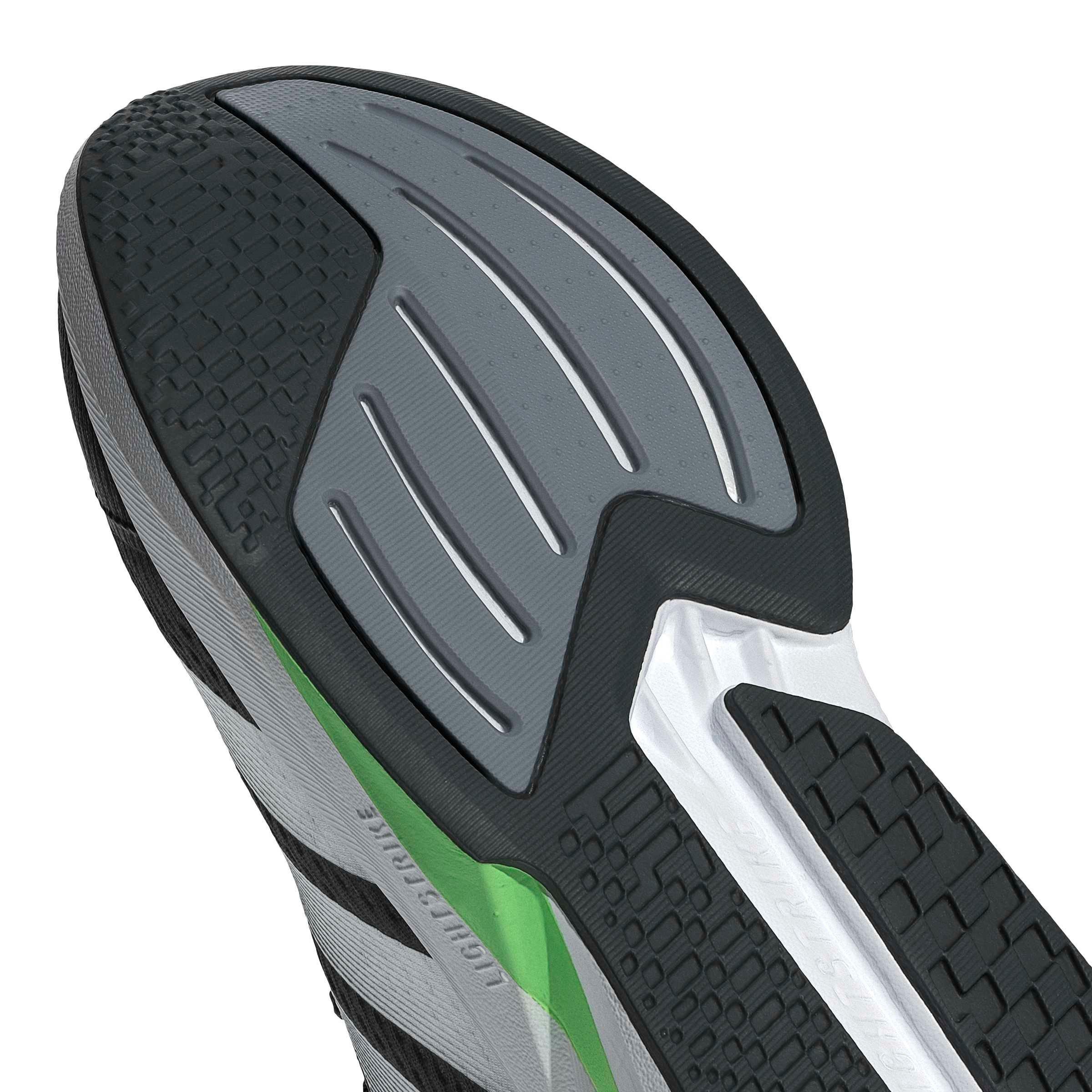 adidas Duramo Speed 2 "Carbon/Matte Silver/Lime Burst" Men's Running Shoe - CARBON/SILVER/LIME Thumbnail View 8