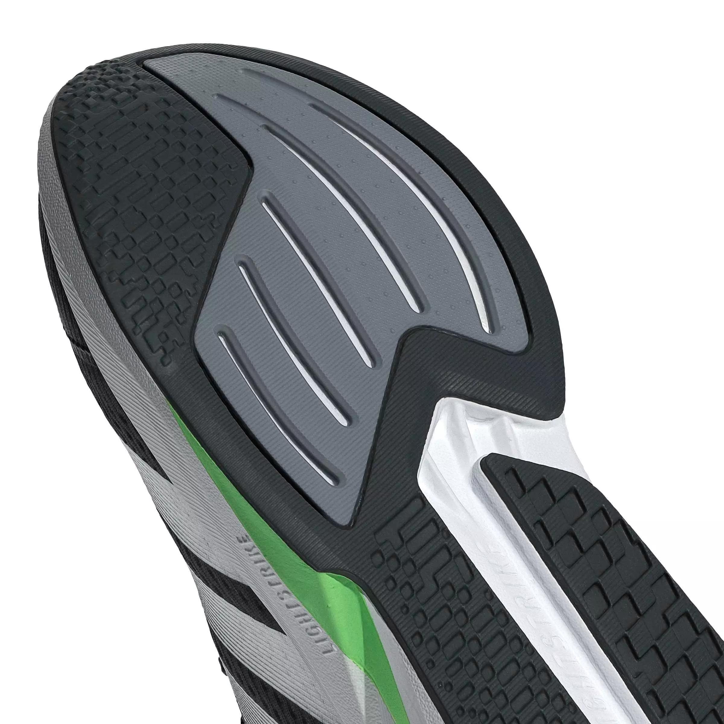 adidas Duramo Speed 2 "Carbon/Matte Silver/Lime Burst" Men's Running Shoe - CARBON/SILVER/LIME