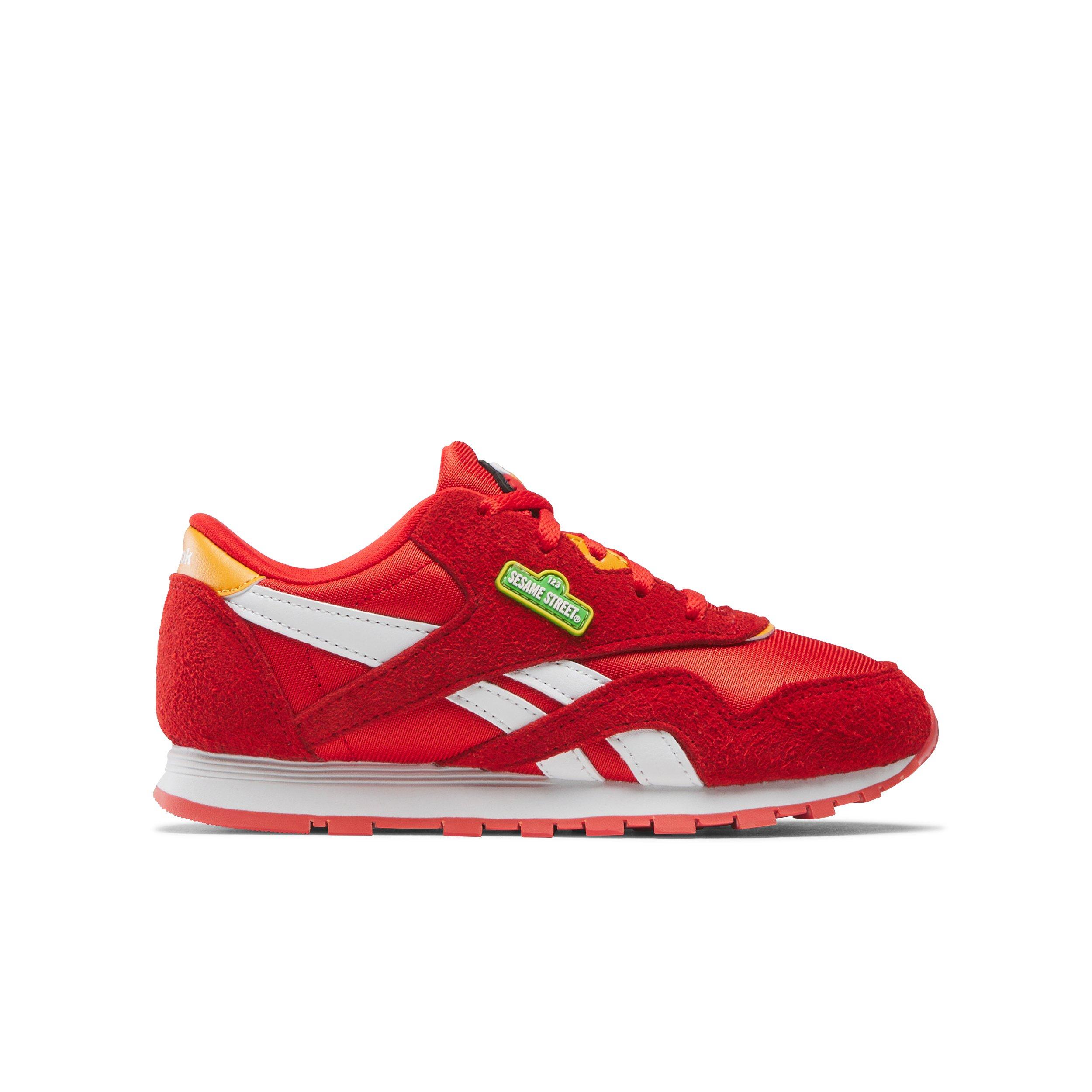 Reebok x Sesame Street CL Nylon Preschool Boys' "Red/White/Orange" Shoe