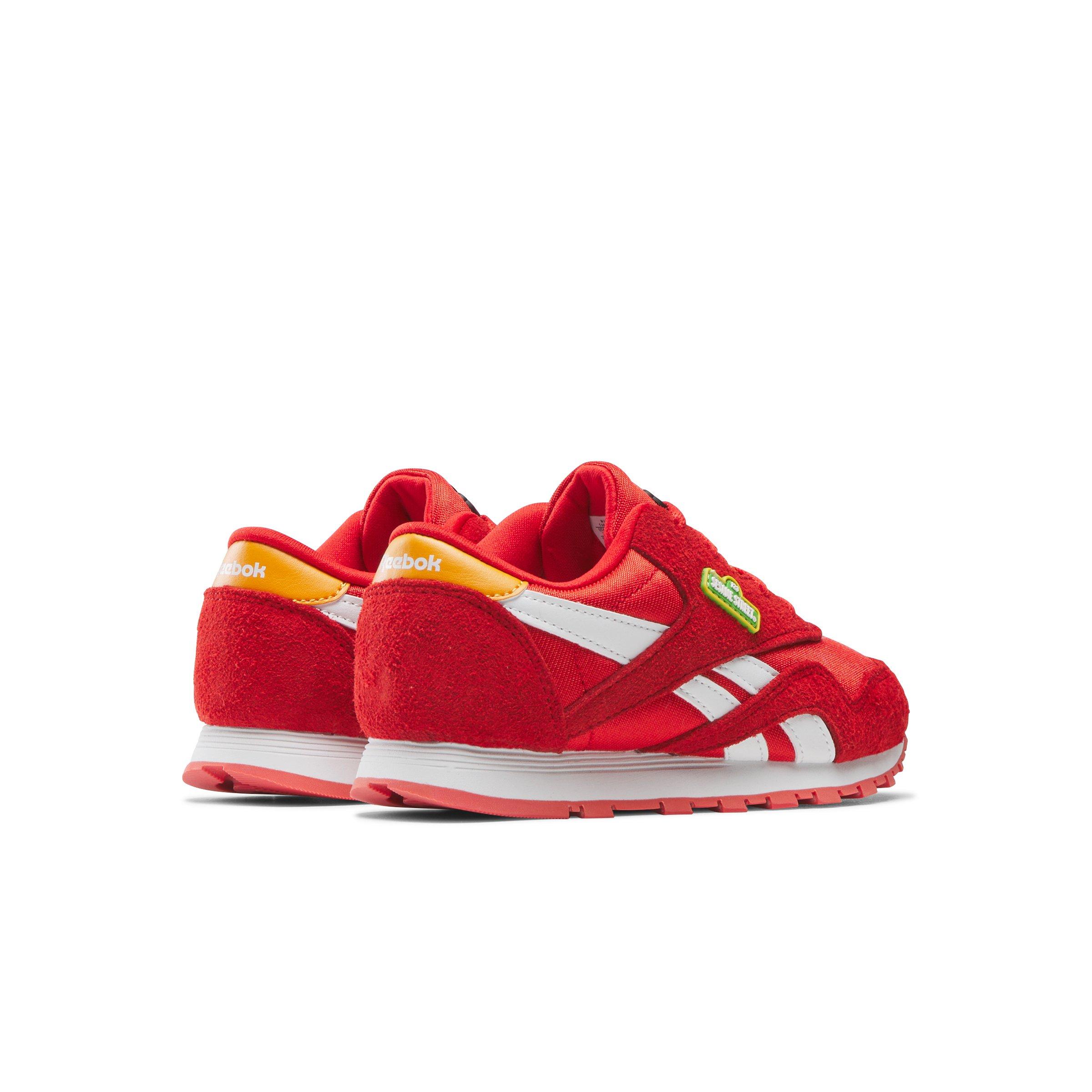 Reebok x Sesame Street CL Nylon Preschool Boys' "Red/White/Orange" Shoe