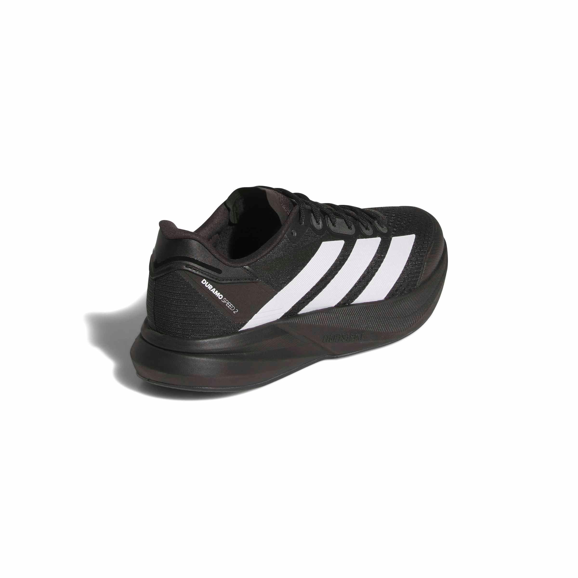 adidas Duramo Speed 2 "Core Black/Ftwr White/Carbon" Men's Running Shoe - BLACK/WHITE/CARBON Thumbnail View 4