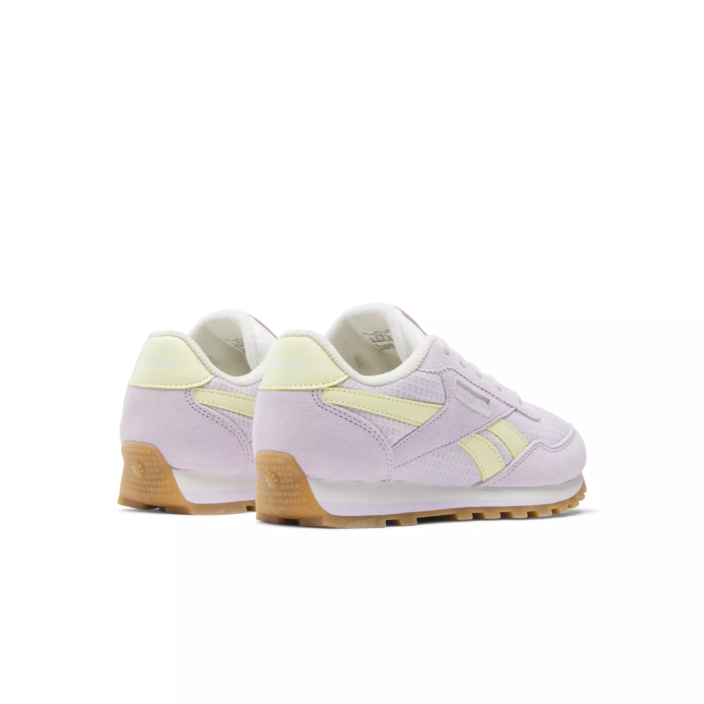 Reebok Classic AZ "Purple/Yellow/Gum" Preschool Girls' Shoe - PURPLE/YELLOW/GUM