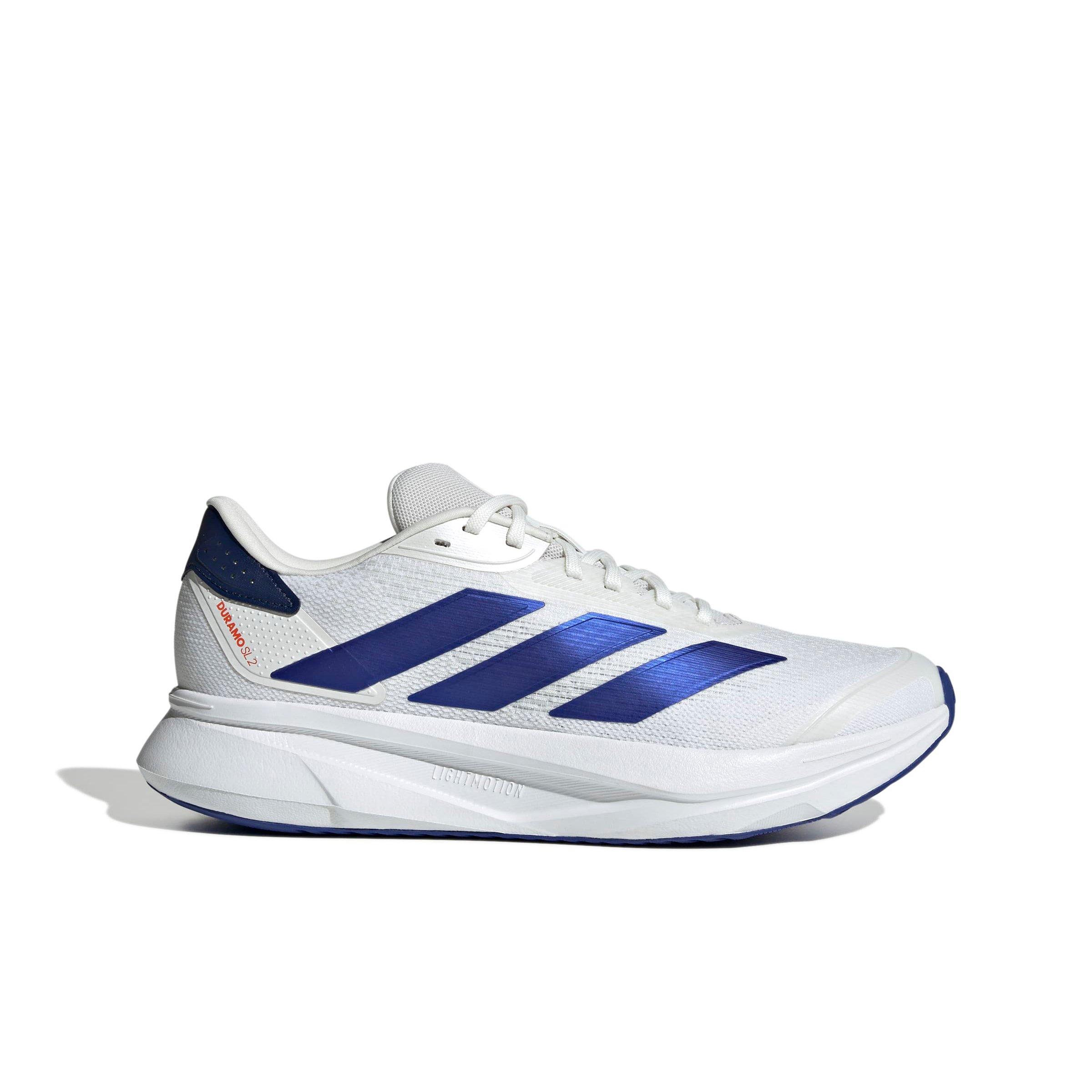 adidas Duramo SL 2 "Ftwr White/Lucid Blue/Dark Blue" Men's Running Shoe - WHITE/BLUE/DK BLUE Thumbnail View 1
