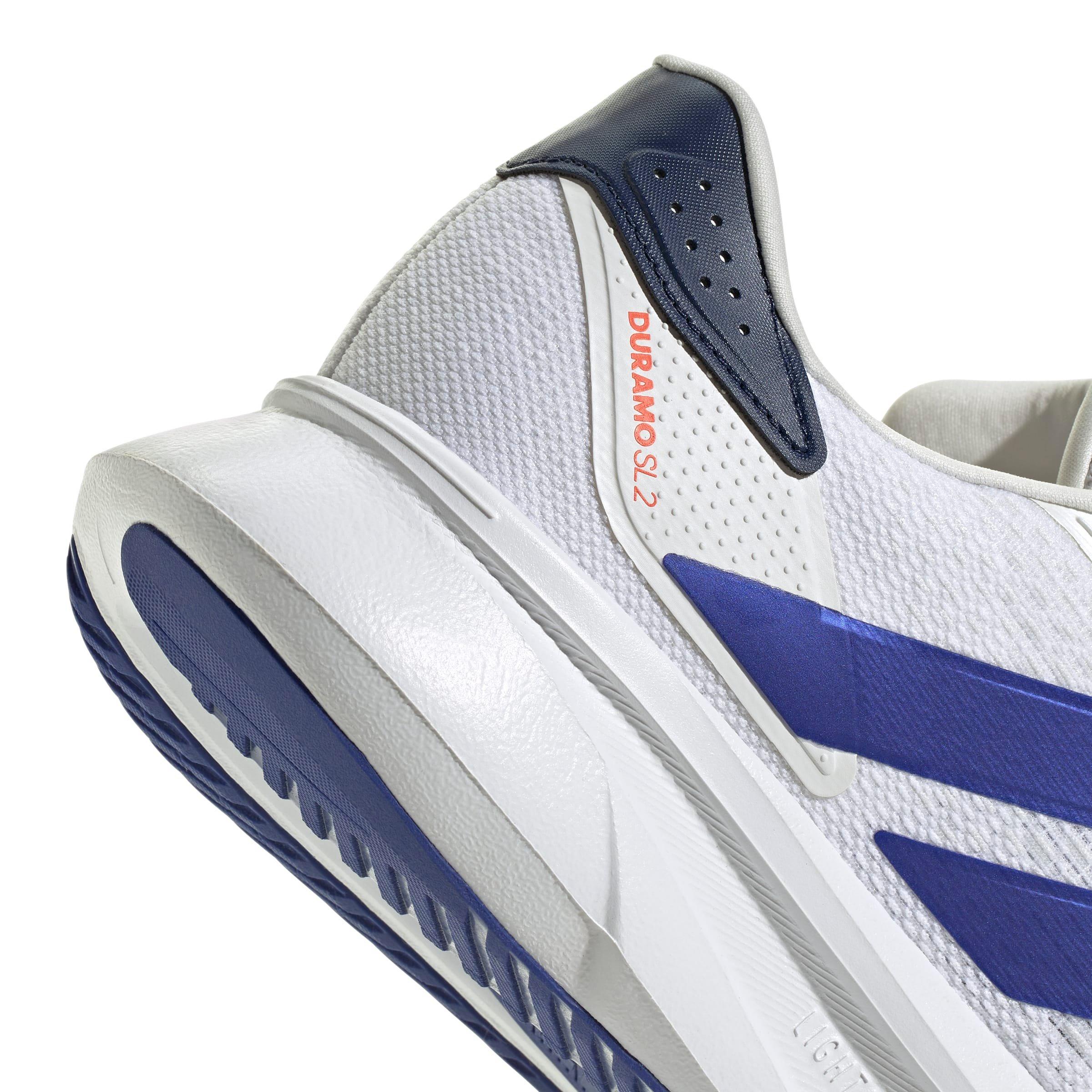 adidas Duramo SL 2 "Ftwr White/Lucid Blue/Dark Blue" Men's Running Shoe - WHITE/BLUE/DK BLUE Thumbnail View 8