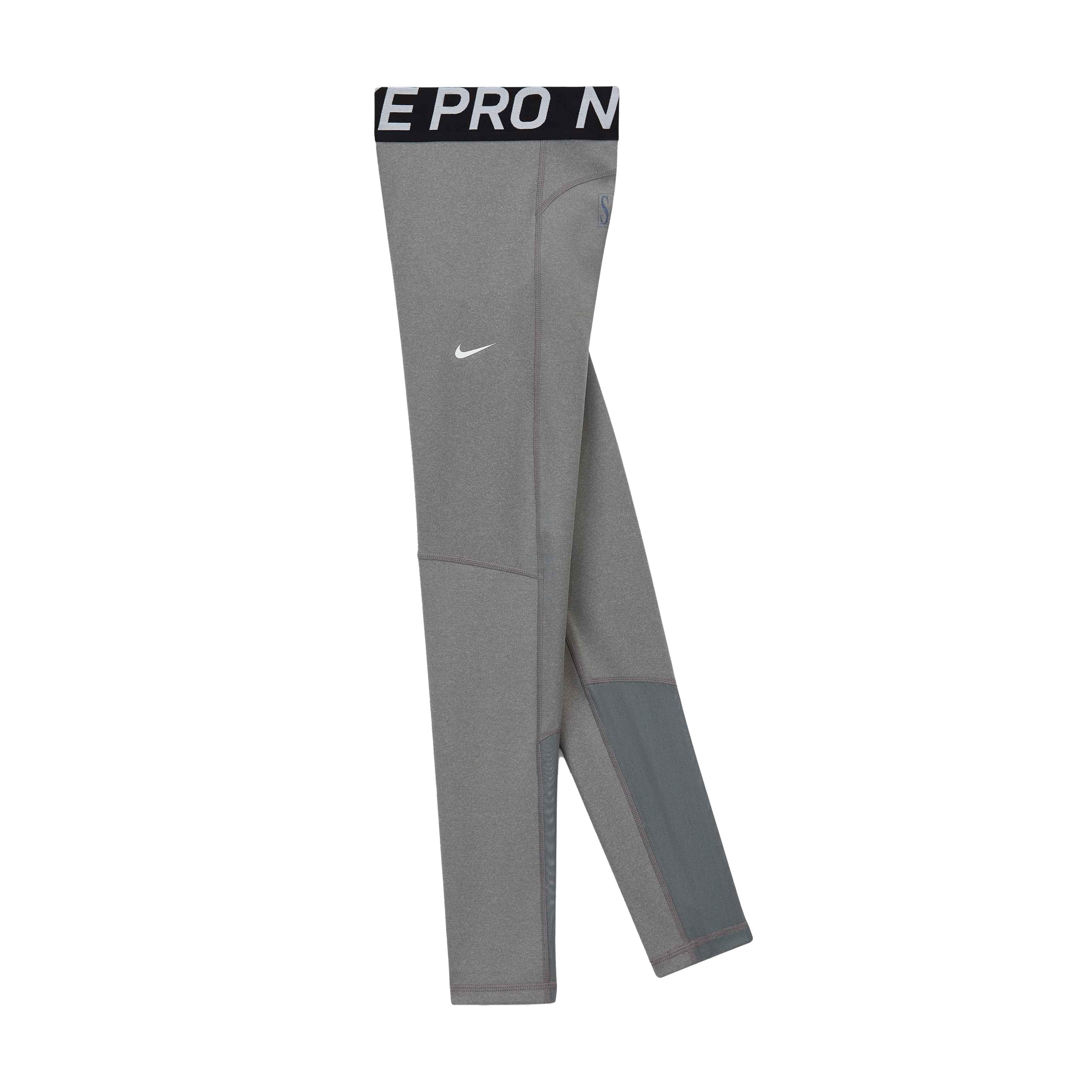 Grey Nike Girls' Pro Tights Junior