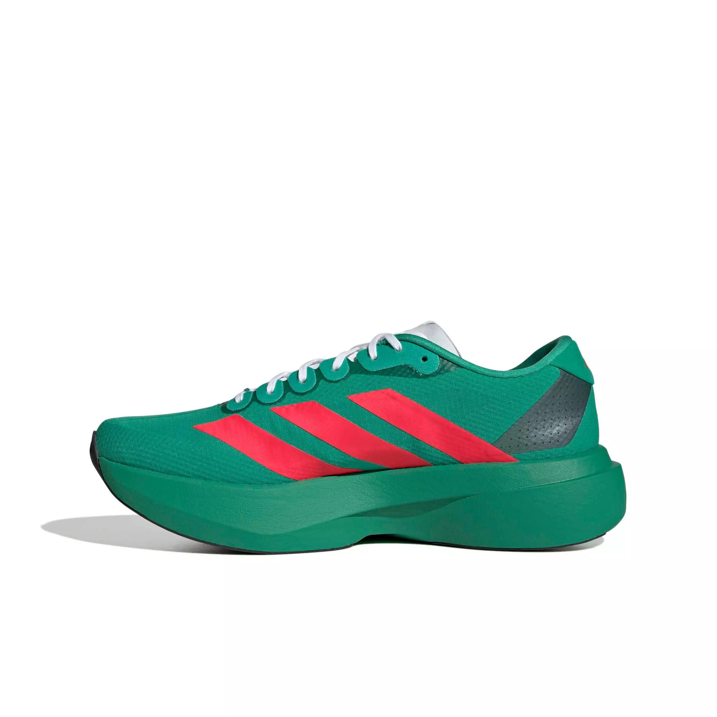 adidas Adizero EVO SL "Court Green/Lucid Red/Ftwr White" Men's Running Shoe - GREEN/RED/WHITE