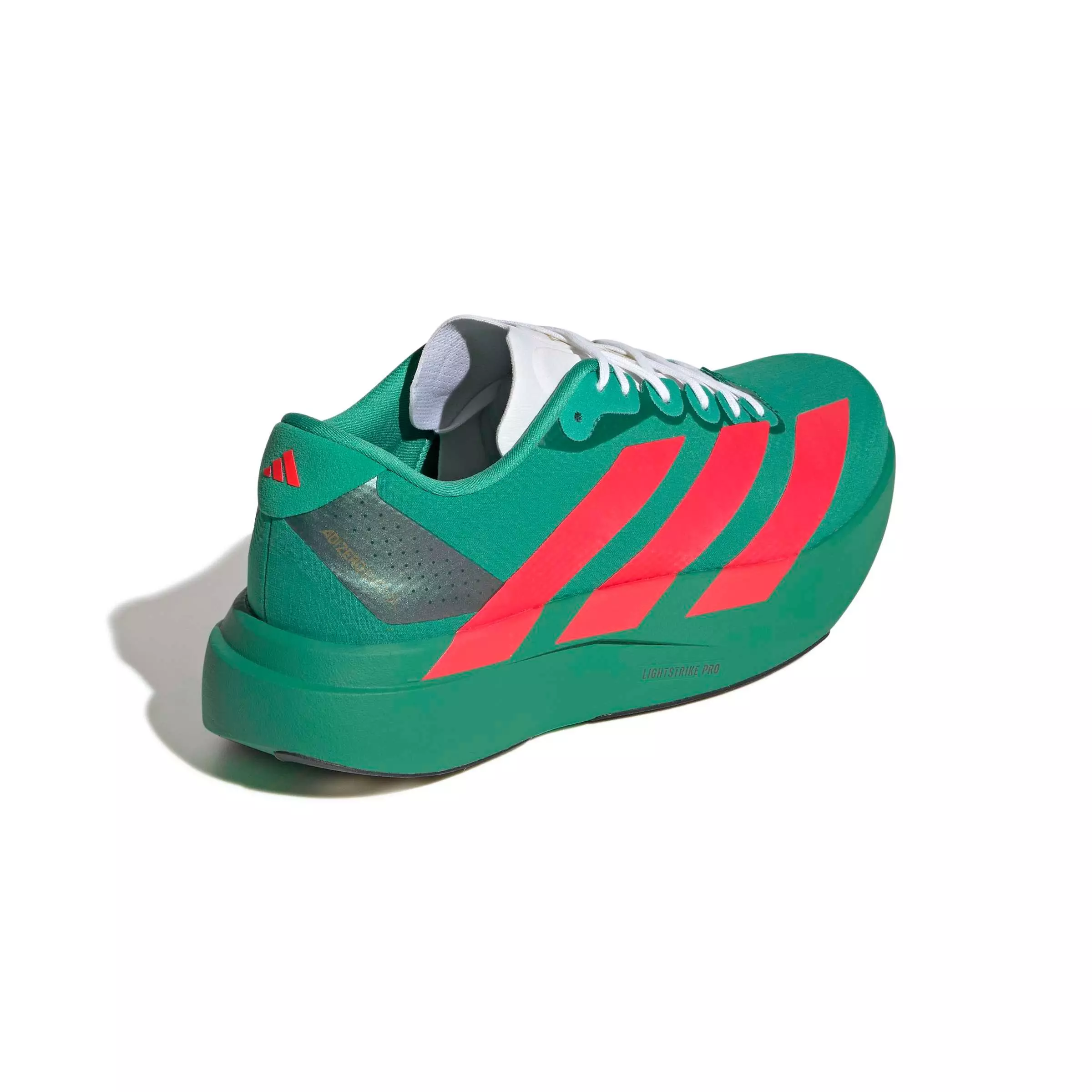 adidas Adizero EVO SL "Court Green/Lucid Red/Ftwr White" Men's Running Shoe - GREEN/RED/WHITE