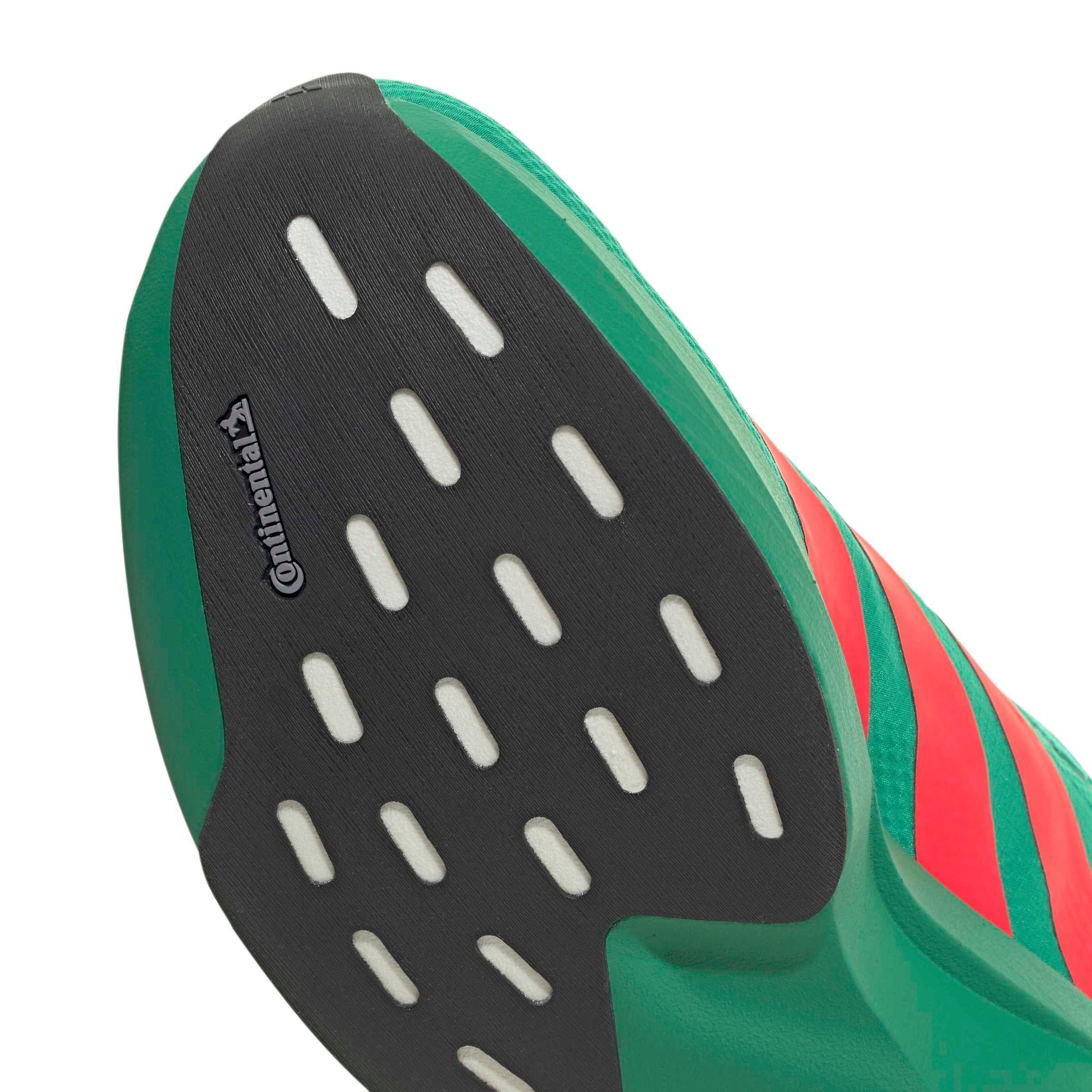 adidas Adizero EVO SL "Court Green/Lucid Red/Ftwr White" Men's Running Shoe - GREEN/RED/WHITE Thumbnail View 8