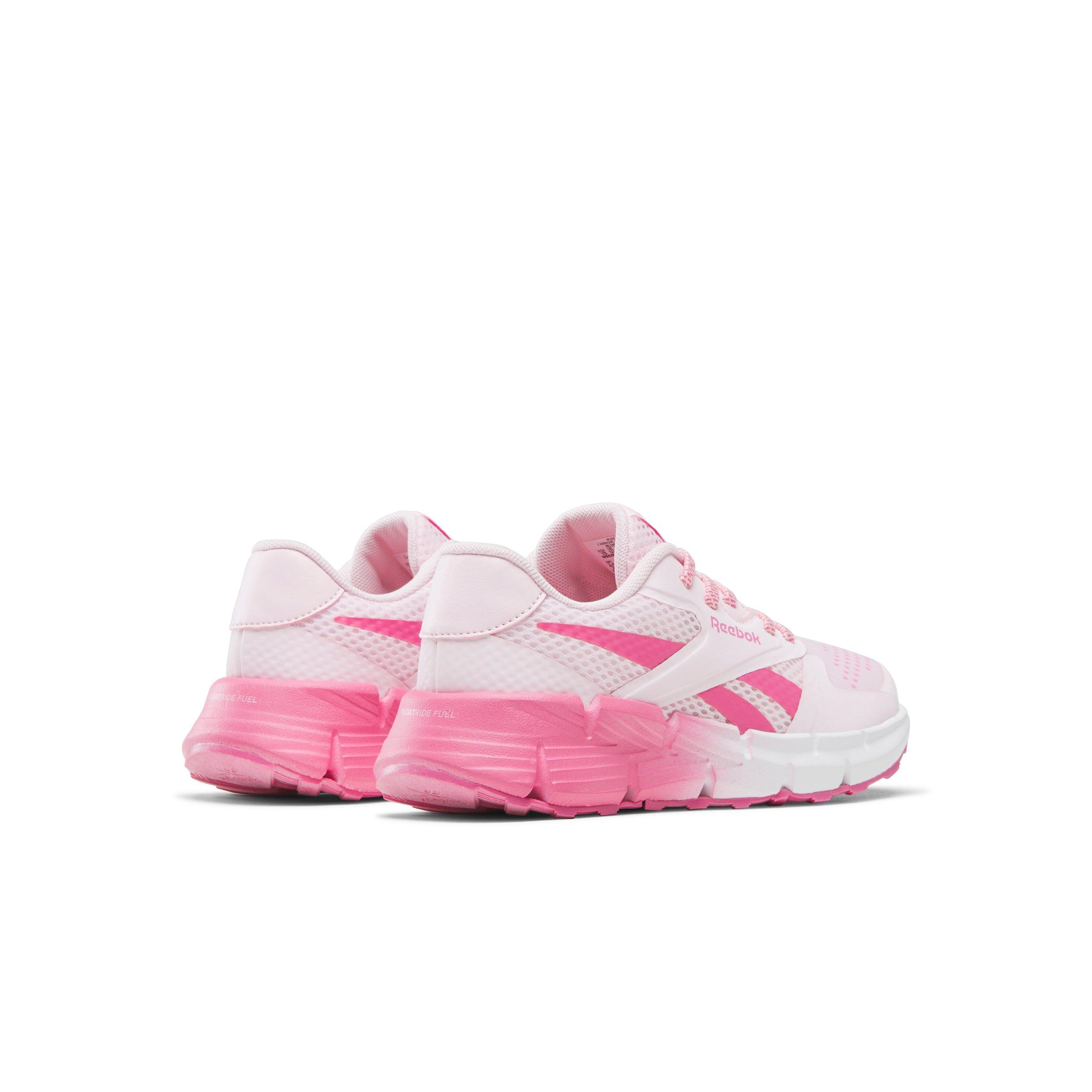 Reebok Zig Dynamica 5 Elastic Lace Preschool Girls' "Light Pink/Pink/White" Running Shoe