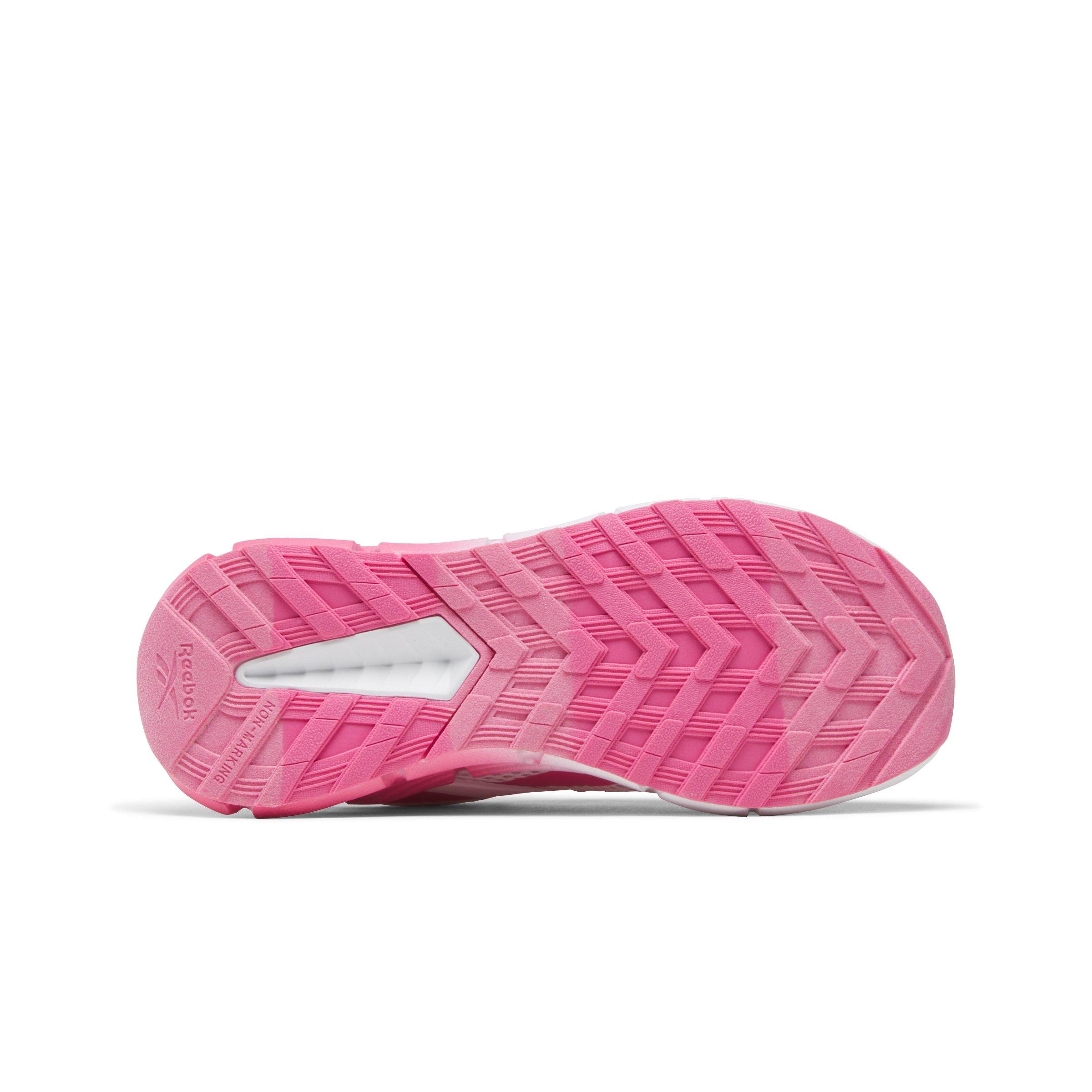 Reebok Zig Dynamica 5 Elastic Lace Preschool Girls' "Light Pink/Pink/White" Running Shoe