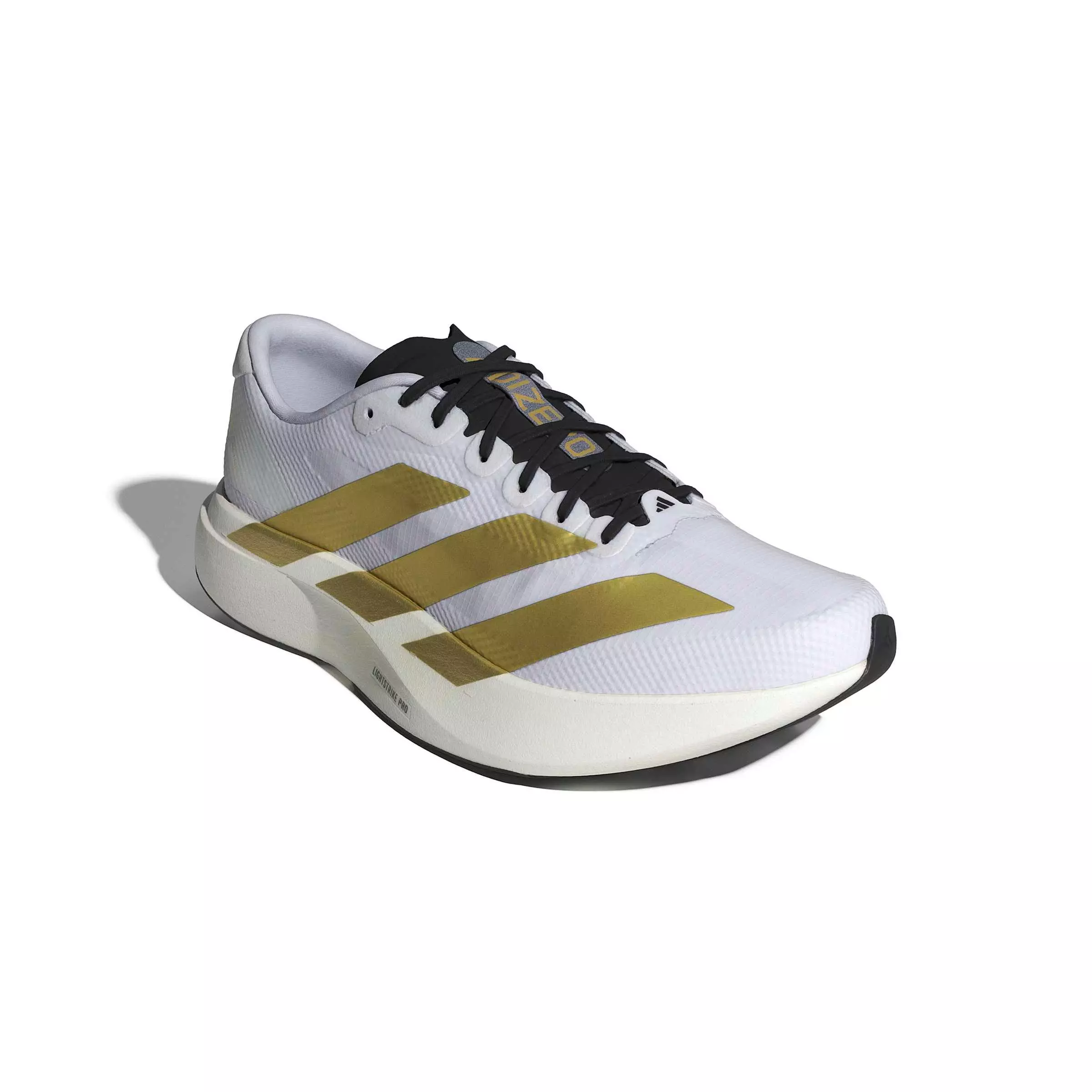 adidas Adizero EVO SL "Ftwr White/Matte Gold/Core Black" Men's Running Shoe - WHITE/GOLD/BLACK