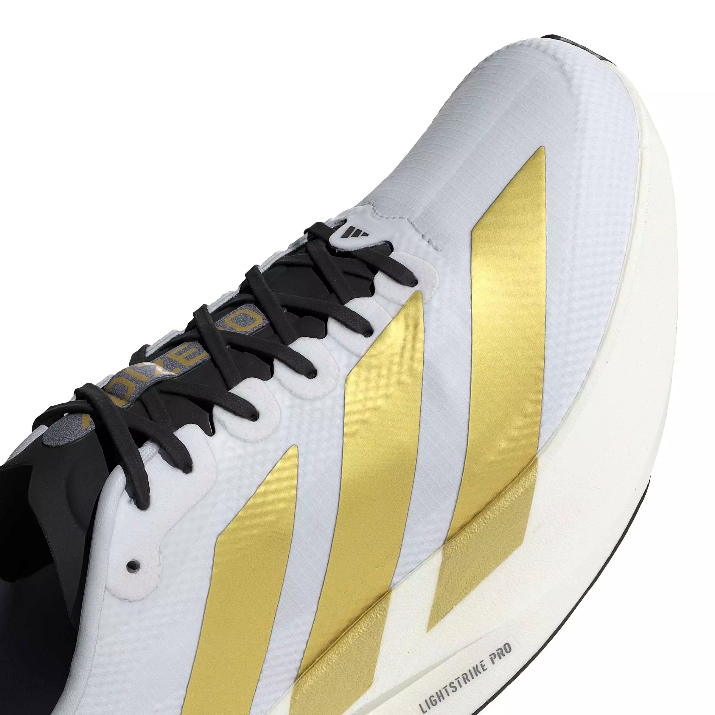adidas Adizero EVO SL "Ftwr White/Matte Gold/Core Black" Men's Running Shoe - WHITE/GOLD/BLACK