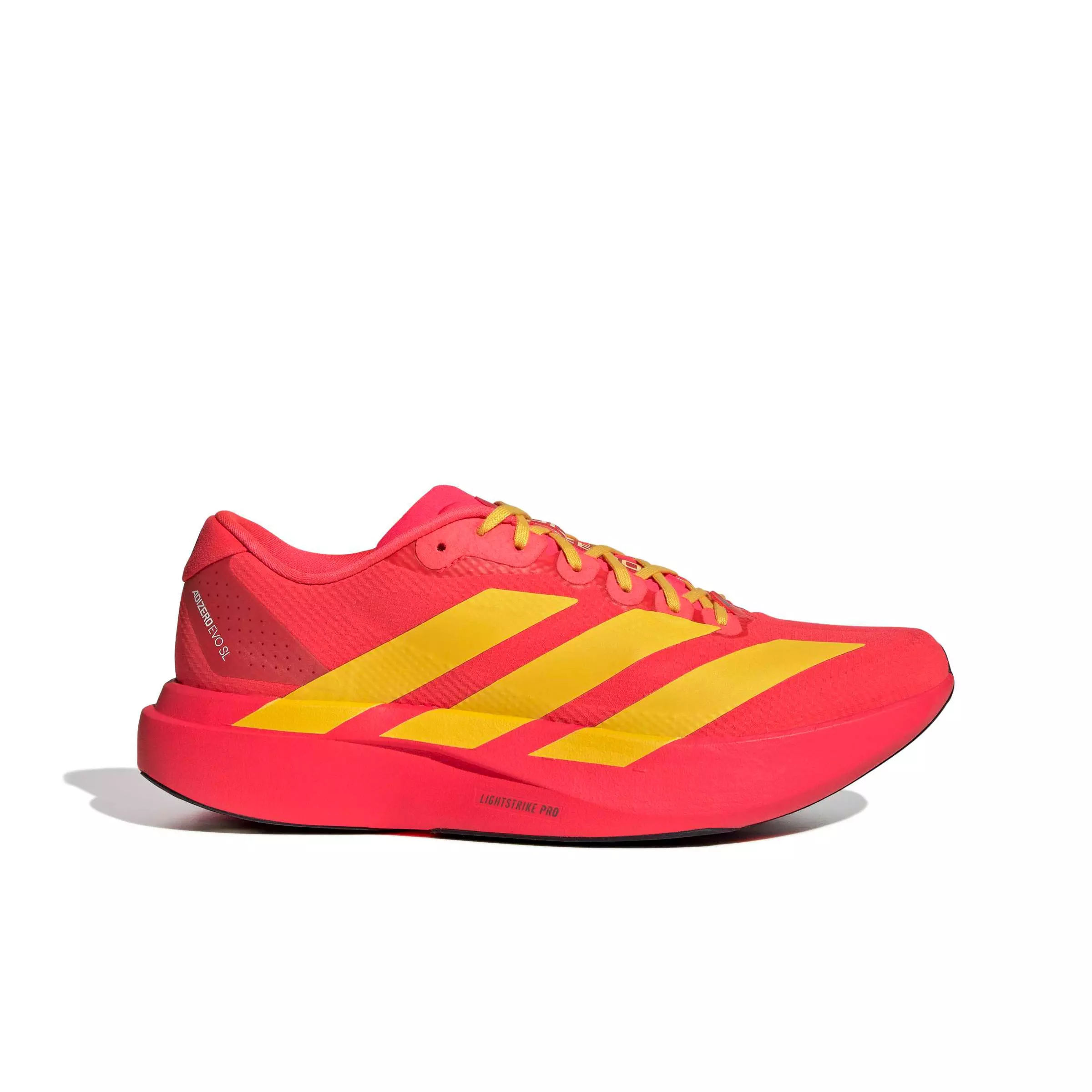 adidas Adizero EVO SL "Lucid Red/Bold Gold/Semi Lucid Blue" Men's Running Shoe - RED/GOLD/BLUE