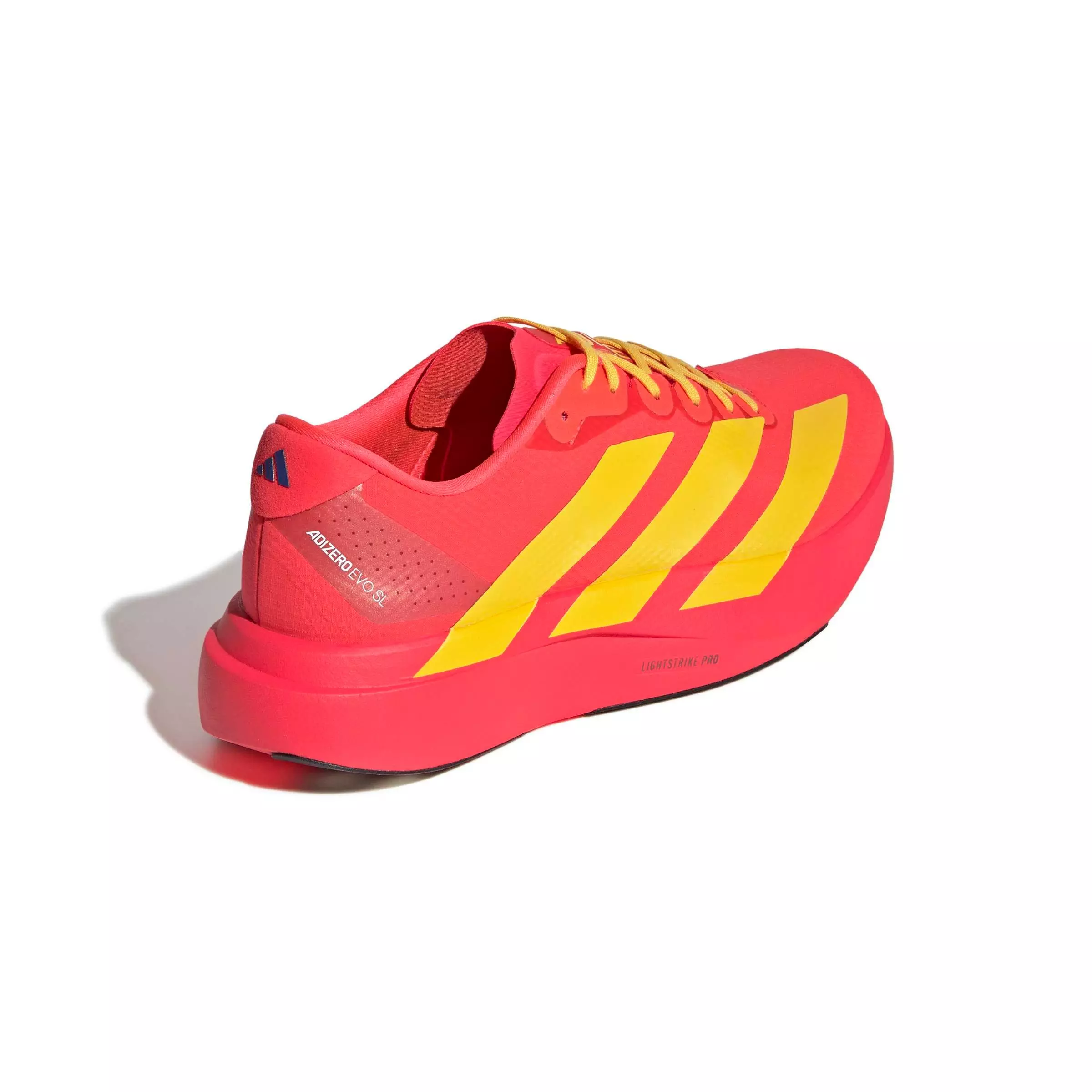 adidas Adizero EVO SL "Lucid Red/Bold Gold/Semi Lucid Blue" Men's Running Shoe - RED/GOLD/BLUE