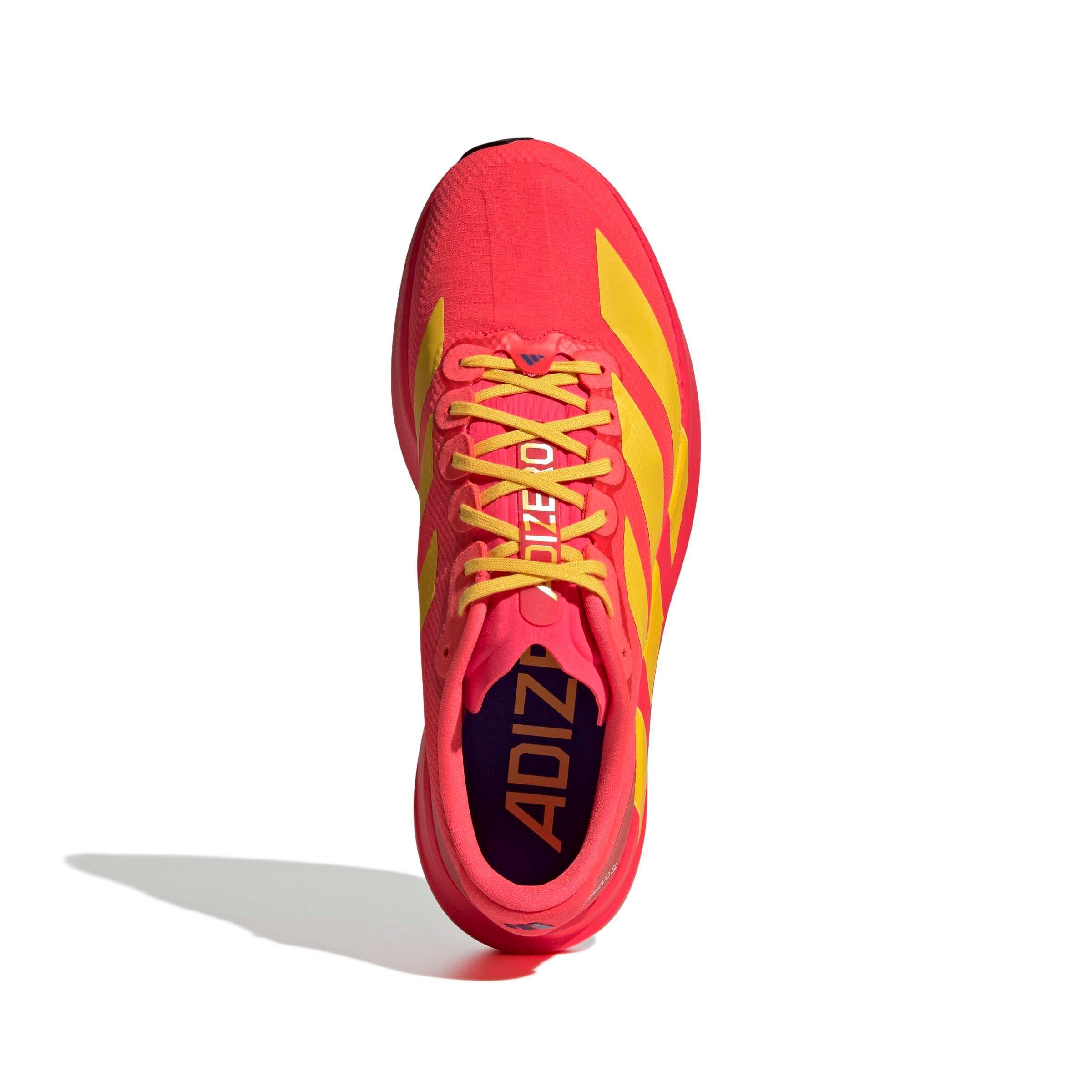 adidas Adizero EVO SL "Lucid Red/Bold Gold/Semi Lucid Blue" Men's Running Shoe - RED/GOLD/BLUE Thumbnail View 5