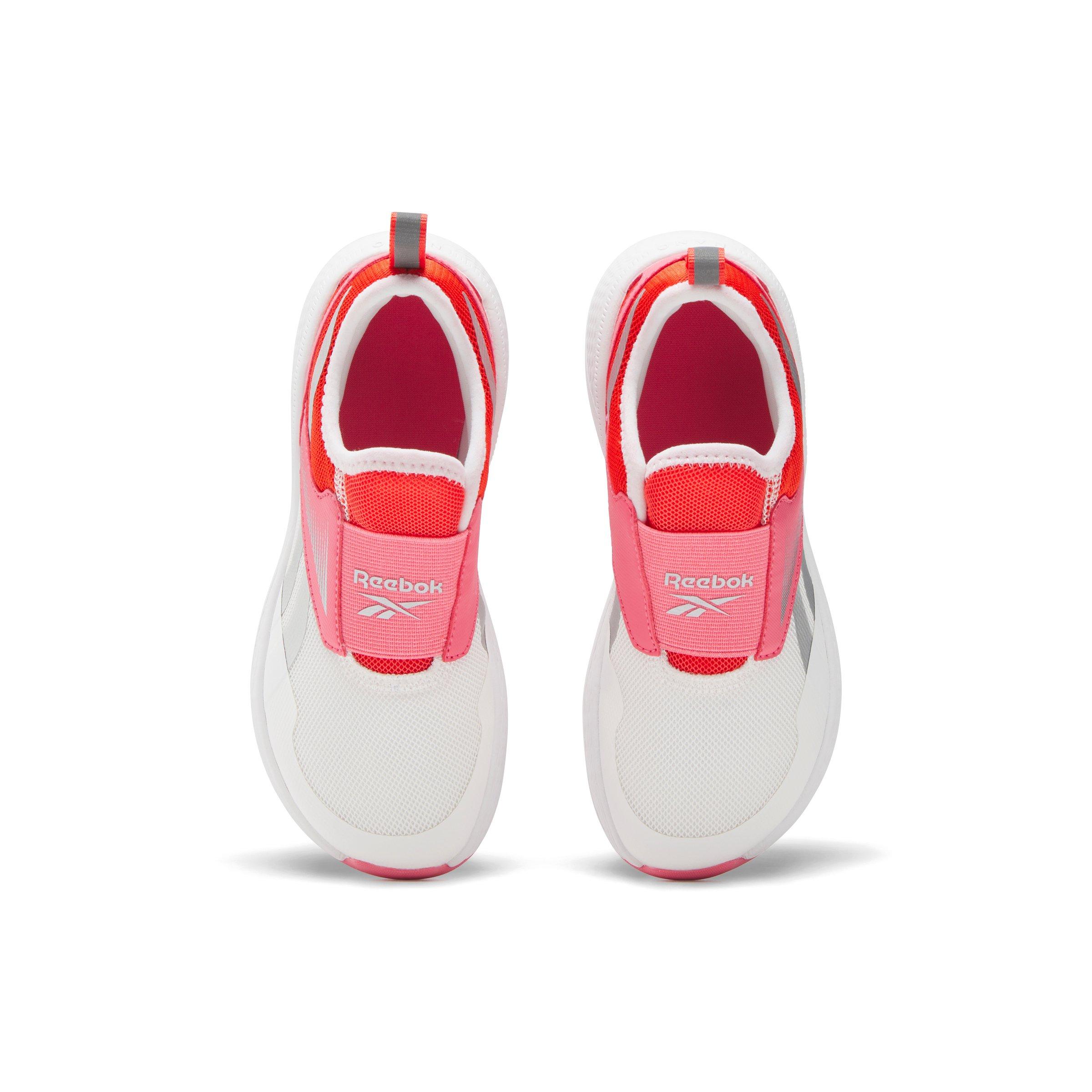 Reebok Nano Play Slip-On Preschool Girls' "White/Pink/Light Red" Shoe