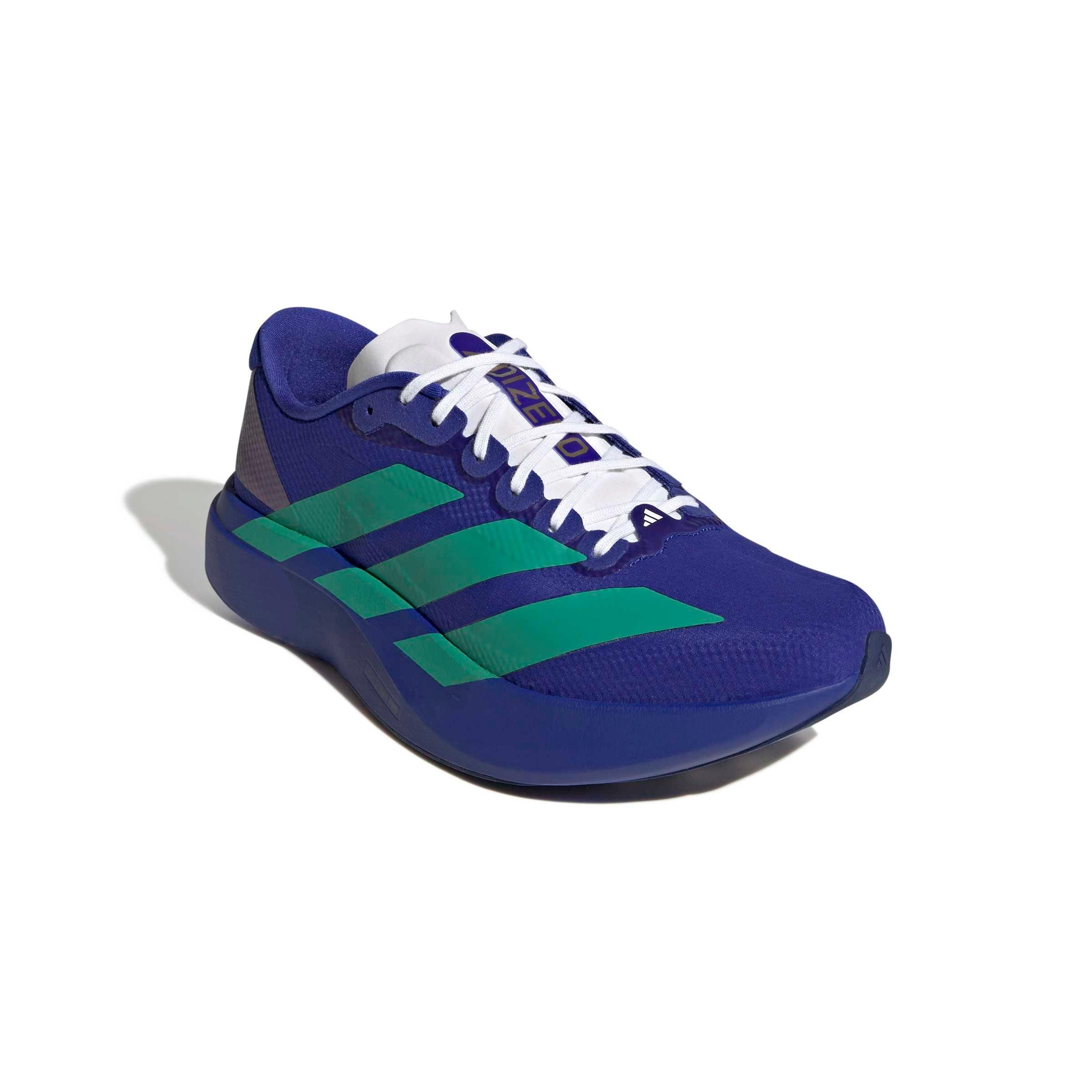 adidas Adizero EVO SL "Lucid Blue/Court Green/Lucid Red" Men's Running Shoe - BLUE/GREEN/RED Thumbnail View 3