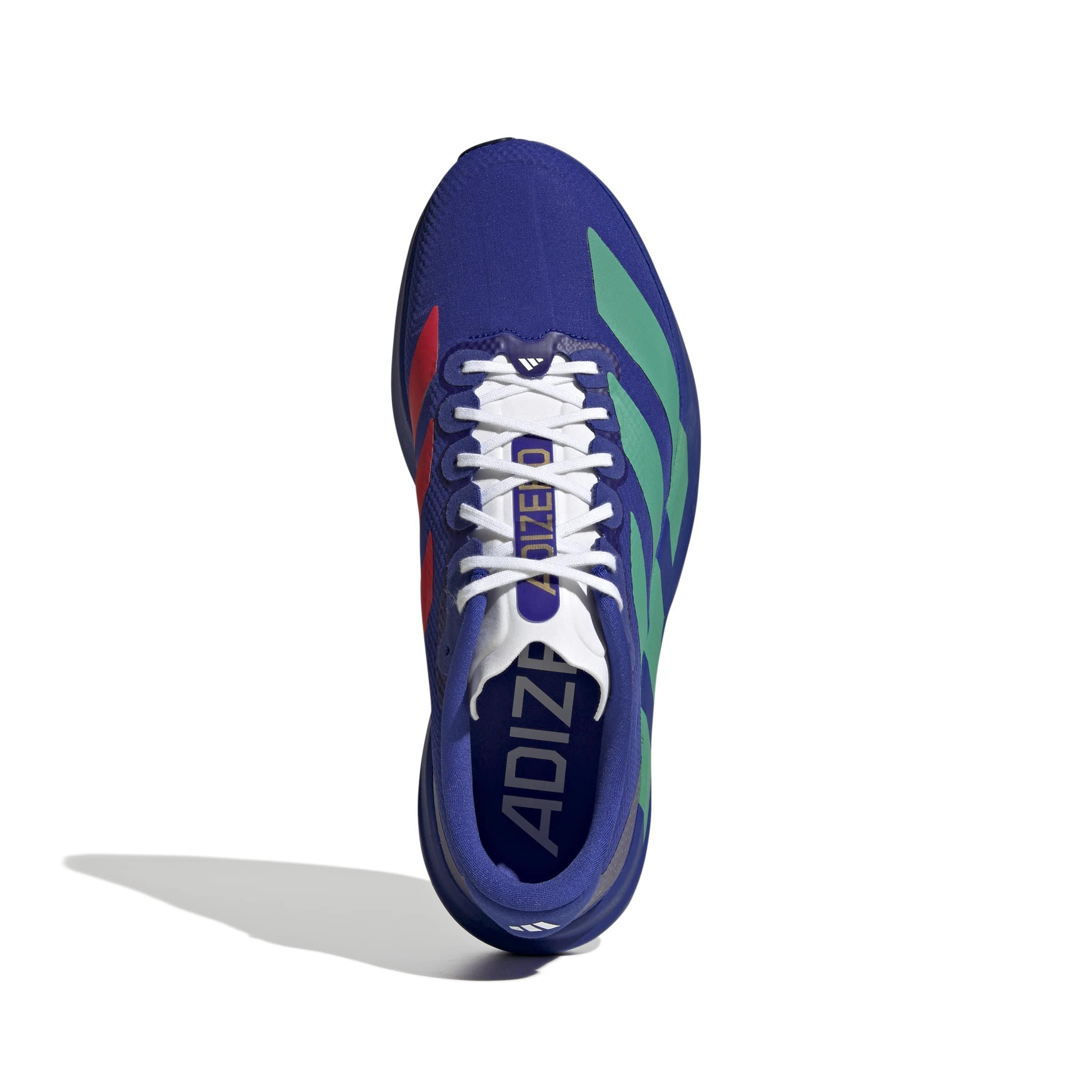 adidas Adizero EVO SL "Lucid Blue/Court Green/Lucid Red" Men's Running Shoe - BLUE/GREEN/RED Thumbnail View 5