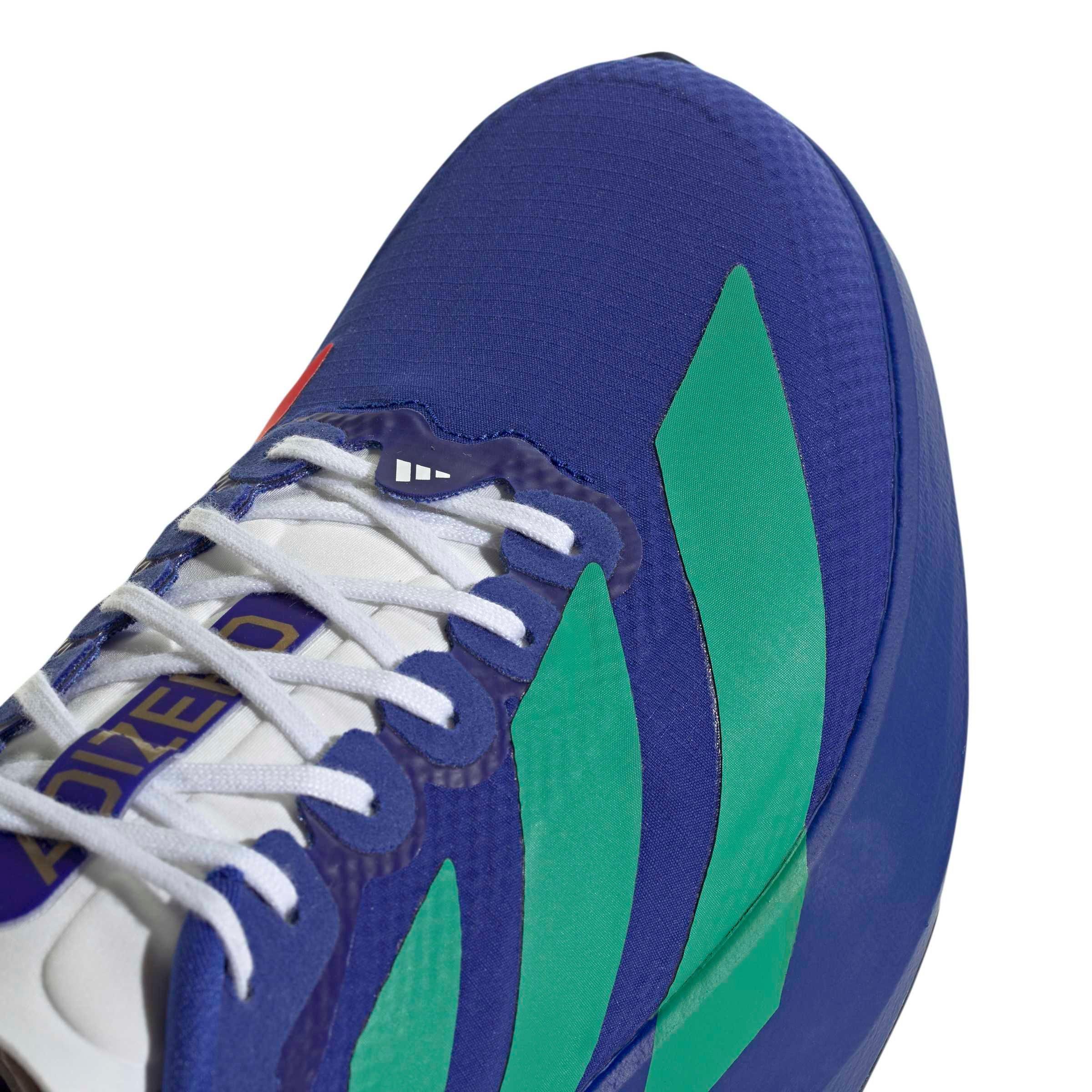 adidas Adizero EVO SL "Lucid Blue/Court Green/Lucid Red" Men's Running Shoe - BLUE/GREEN/RED Thumbnail View 7