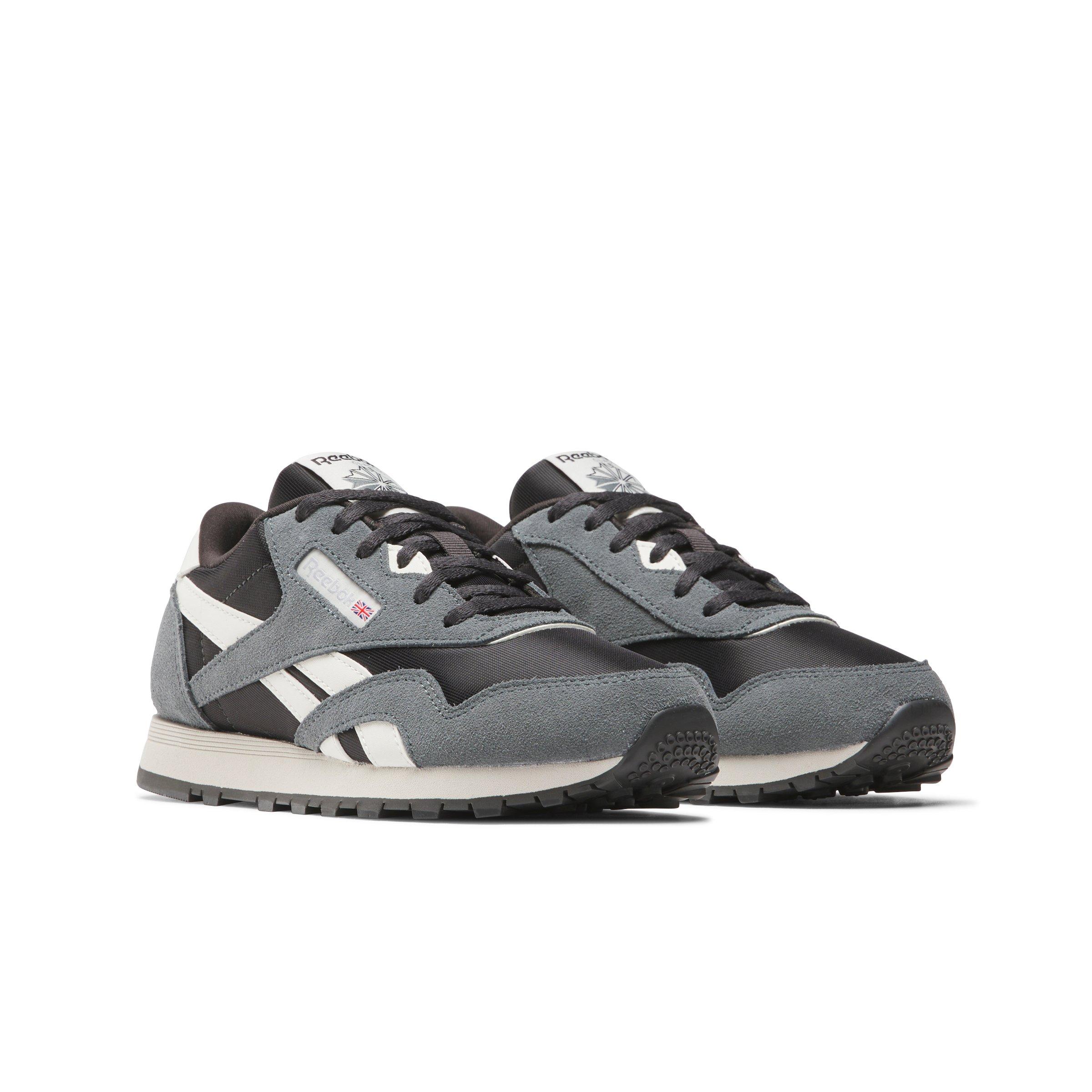 Reebok CL Nylon Grade School Boys' "Grey/Black/White" Shoe
