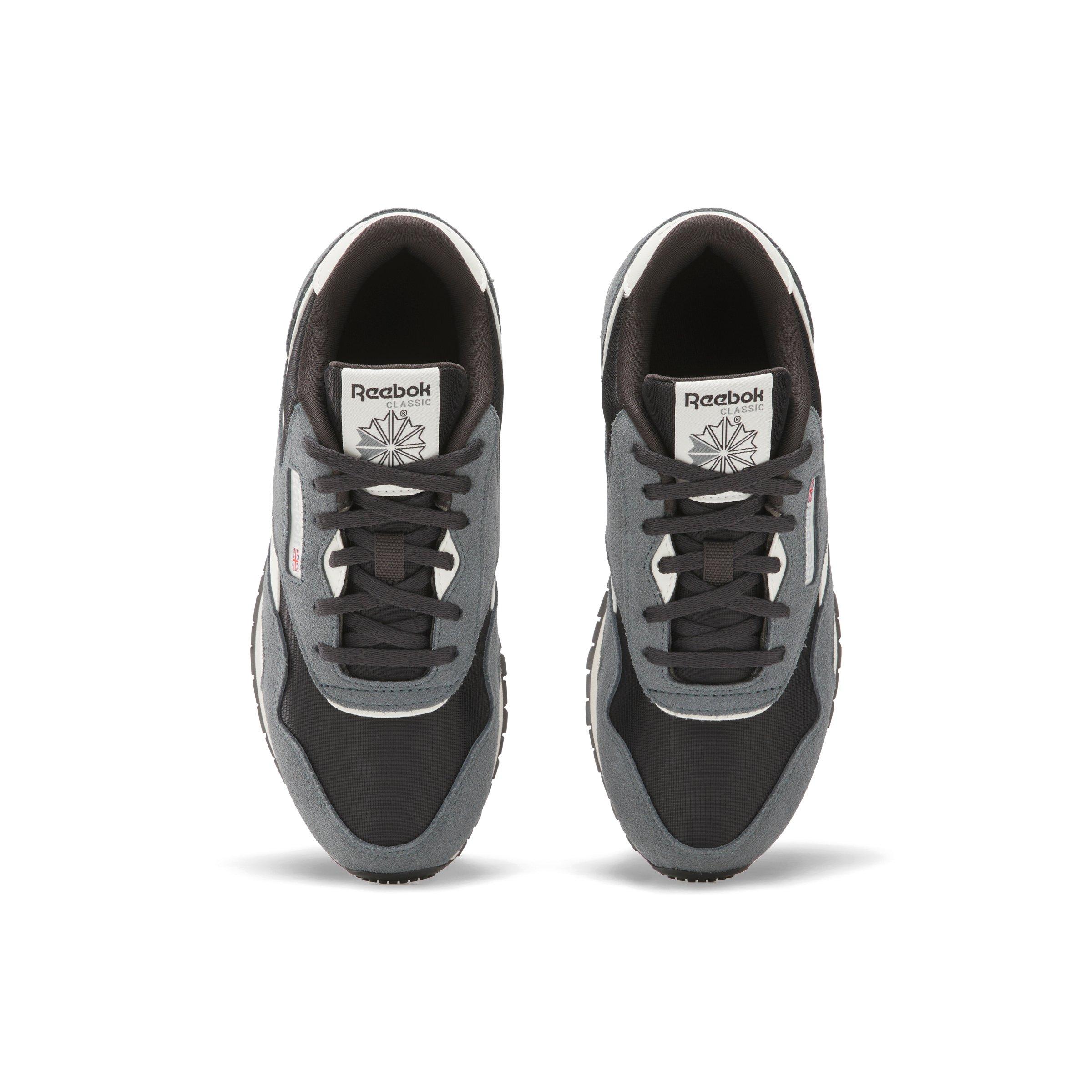 Reebok CL Nylon Grade School Boys' "Grey/Black/White" Shoe