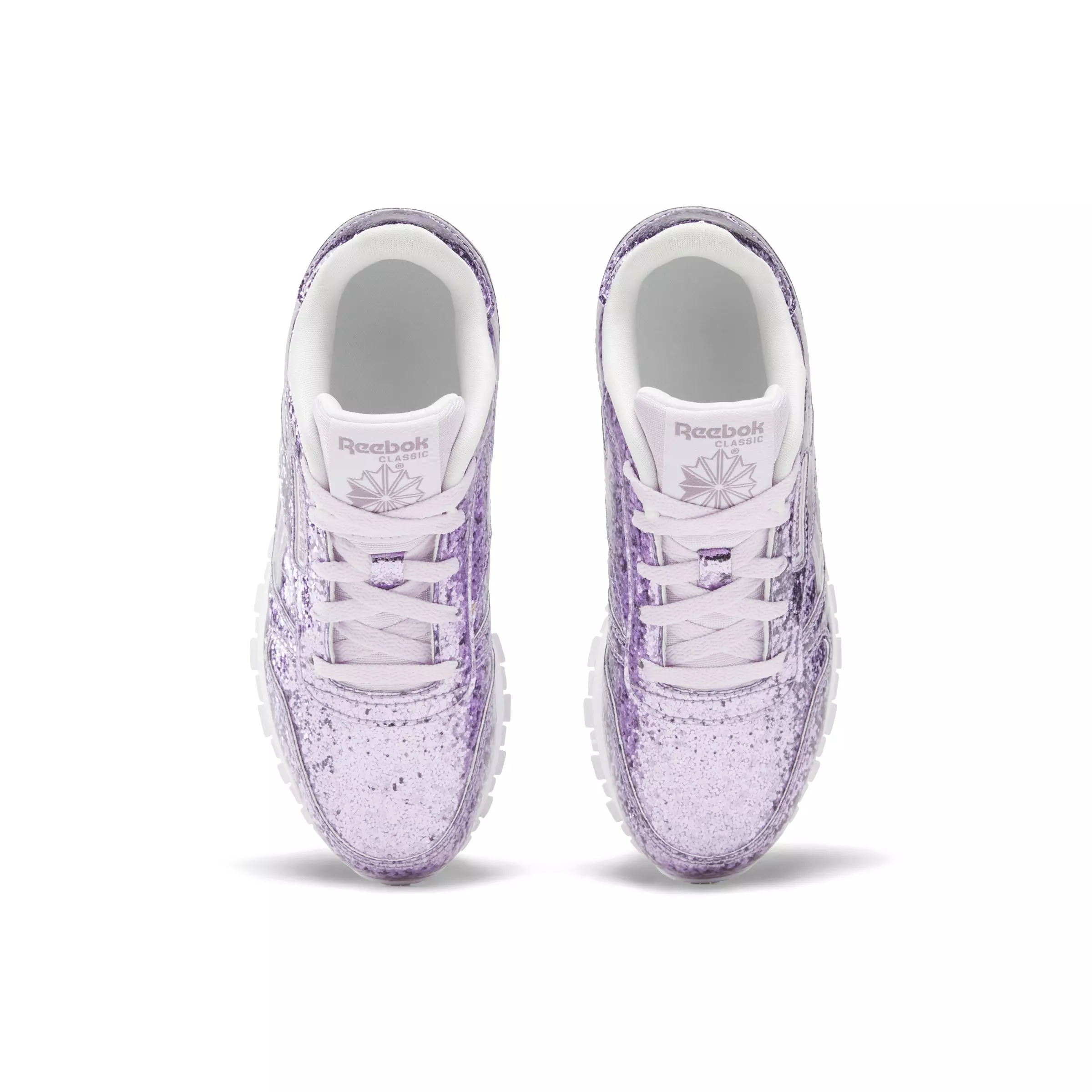 Reebok Classic Leather Step 'n Flash 2.0 "Purple/Light Purple" Preschool Girls' Shoe - PURPLE/LT PURPLE