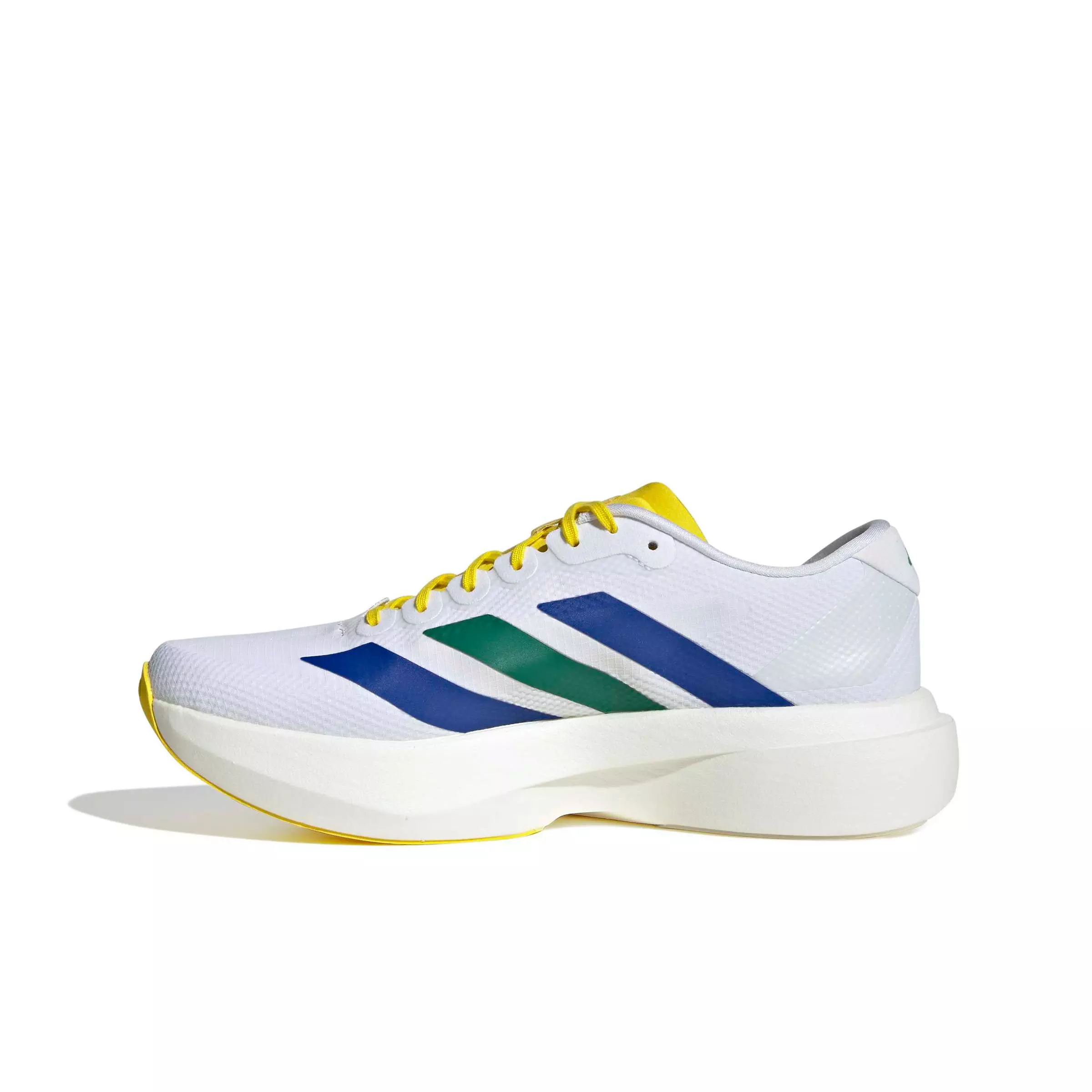 adidas Adizero EVO SL "Yellow/Team Royal Blue/Iron Metallic" Men's Running Shoe - YELLOW/ROYAL/IRON