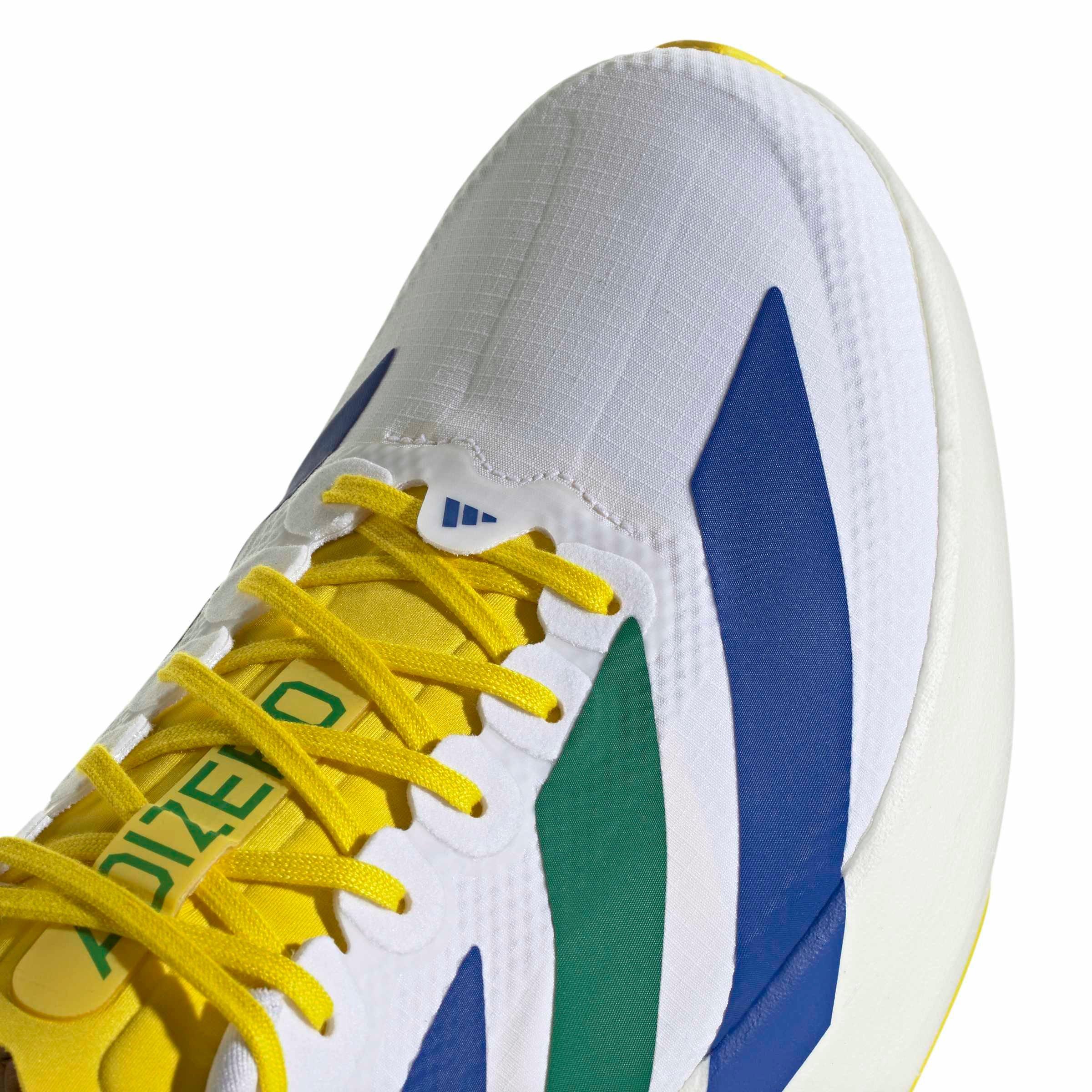 adidas Adizero EVO SL "White/Team Royal Blue/Iron Metallic" Men's Running Shoe - WHITE/ROYAL/IRON Thumbnail View 7