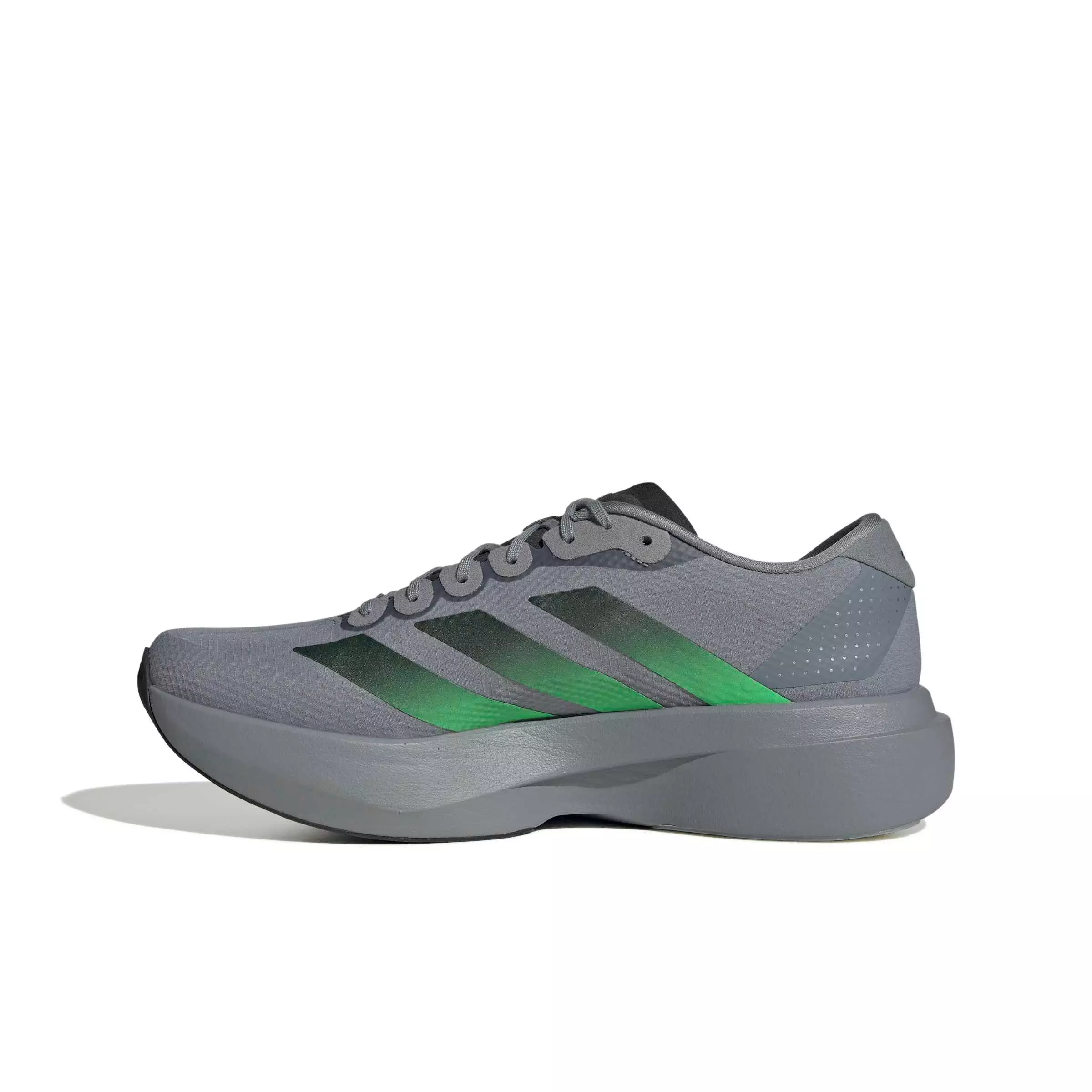 adidas Adizero EVO SL "Grey/Screaming Green/Carbon" Men's Running Shoe - GREY/GREEN/CARBON
