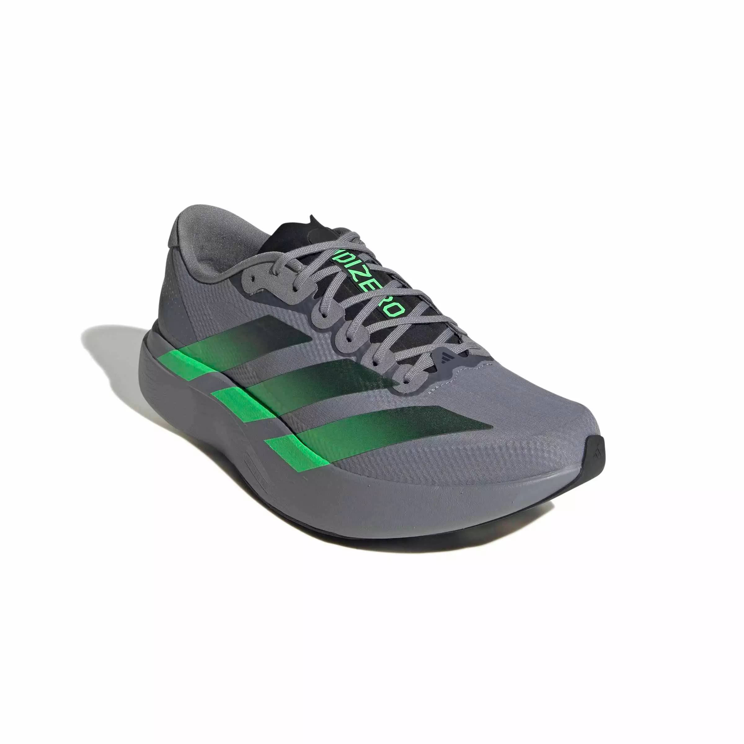 adidas Adizero EVO SL "Grey/Screaming Green/Carbon" Men's Running Shoe - GREY/GREEN/CARBON