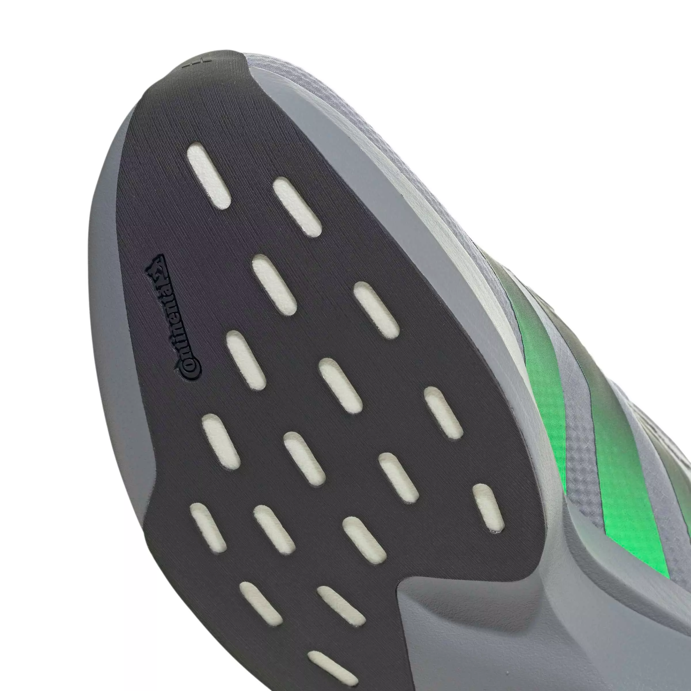 adidas Adizero EVO SL "Grey/Screaming Green/Carbon" Men's Running Shoe - GREY/GREEN/CARBON