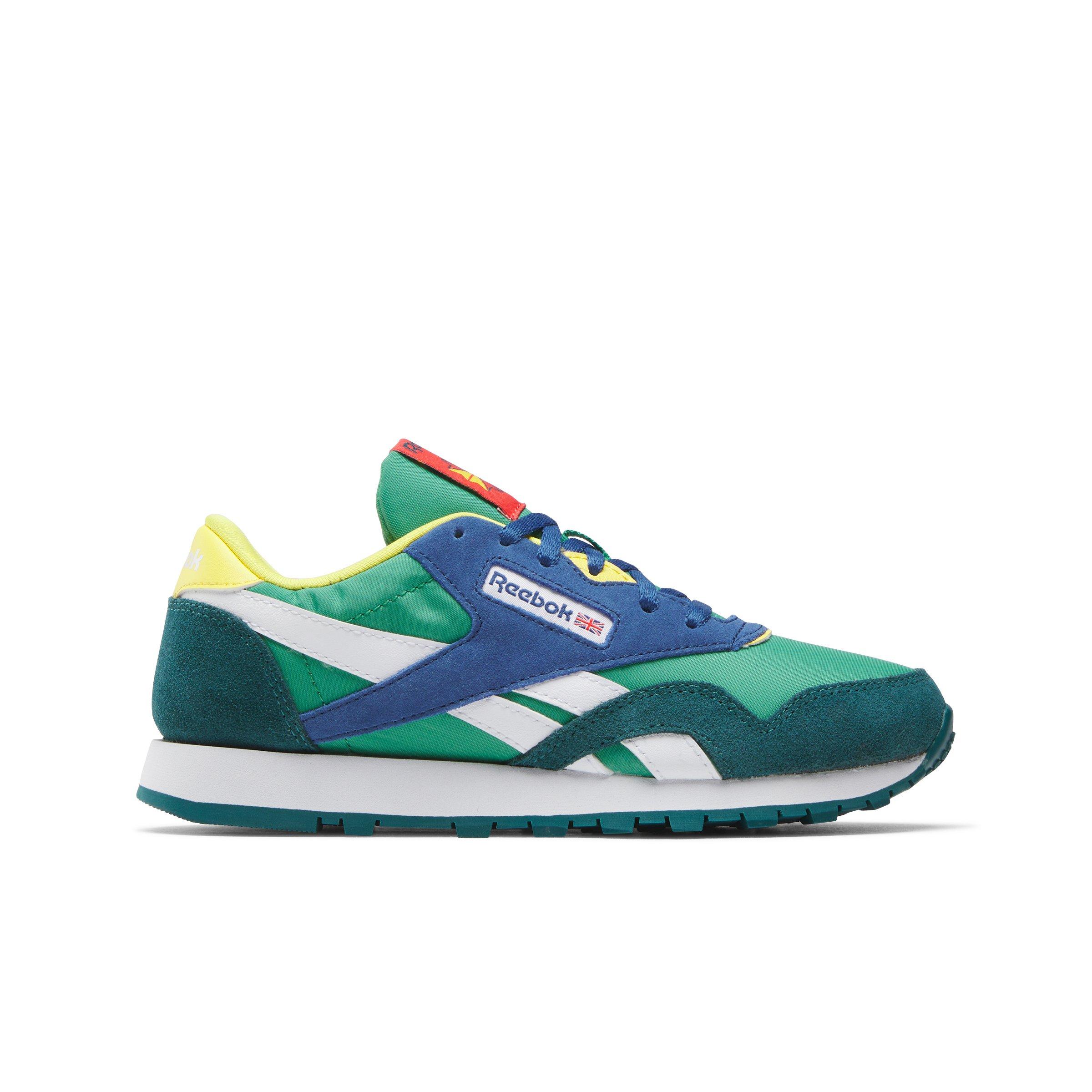 Reebok Neon Green and Blue Athletic Shoes Men main image 4
