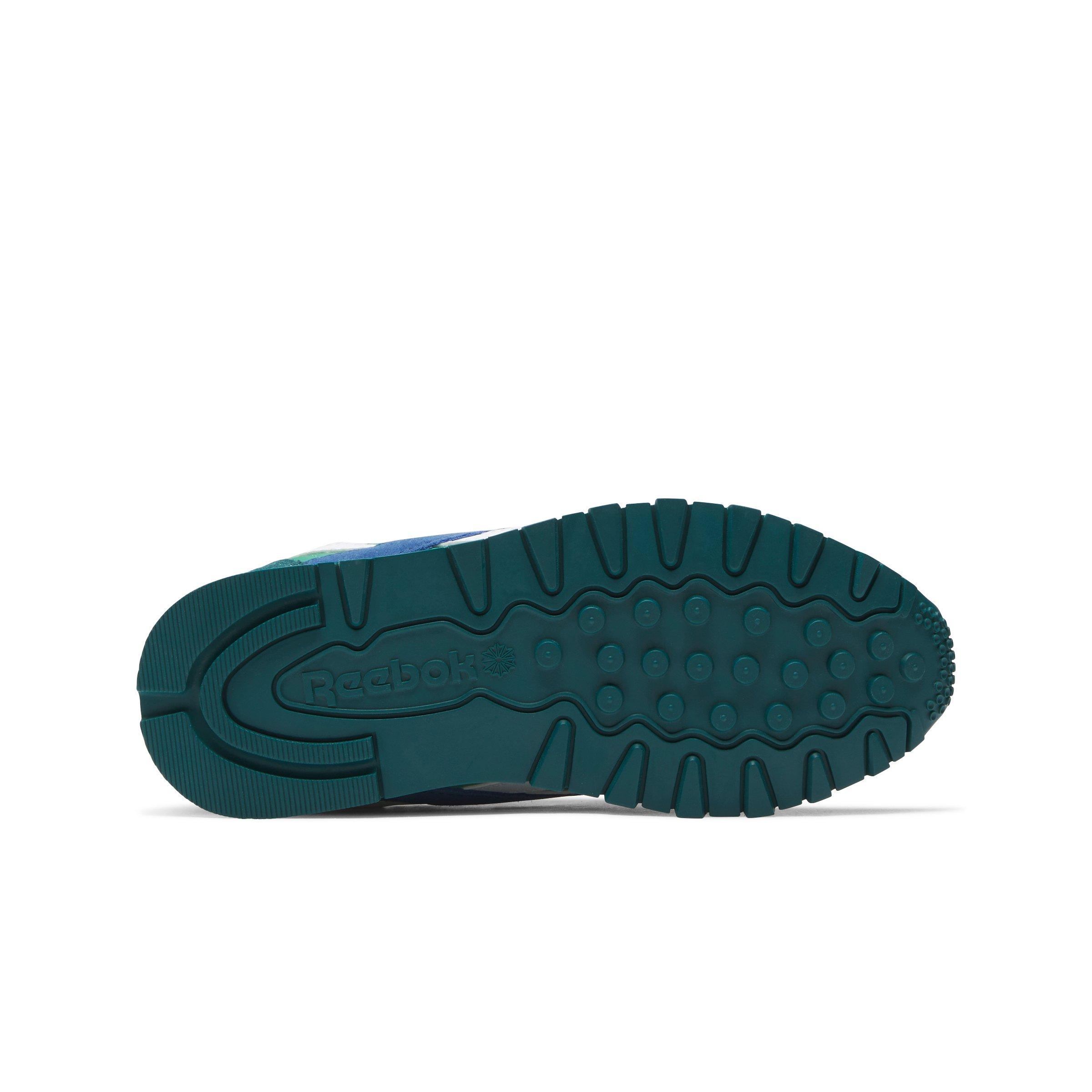 Reebok CL Nylon Grade School Boys' "Green/Blue/White" Shoe