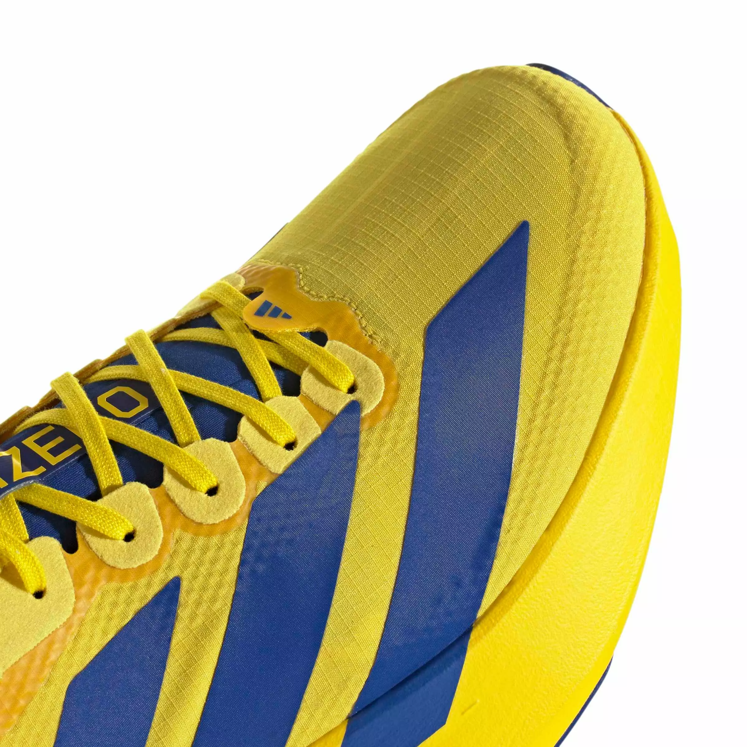 adidas Adizero EVO SL "Yellow/Team Royal Blue/Iron Metallic" Men's Running Shoe - YELLOW/ROYAL/IRON